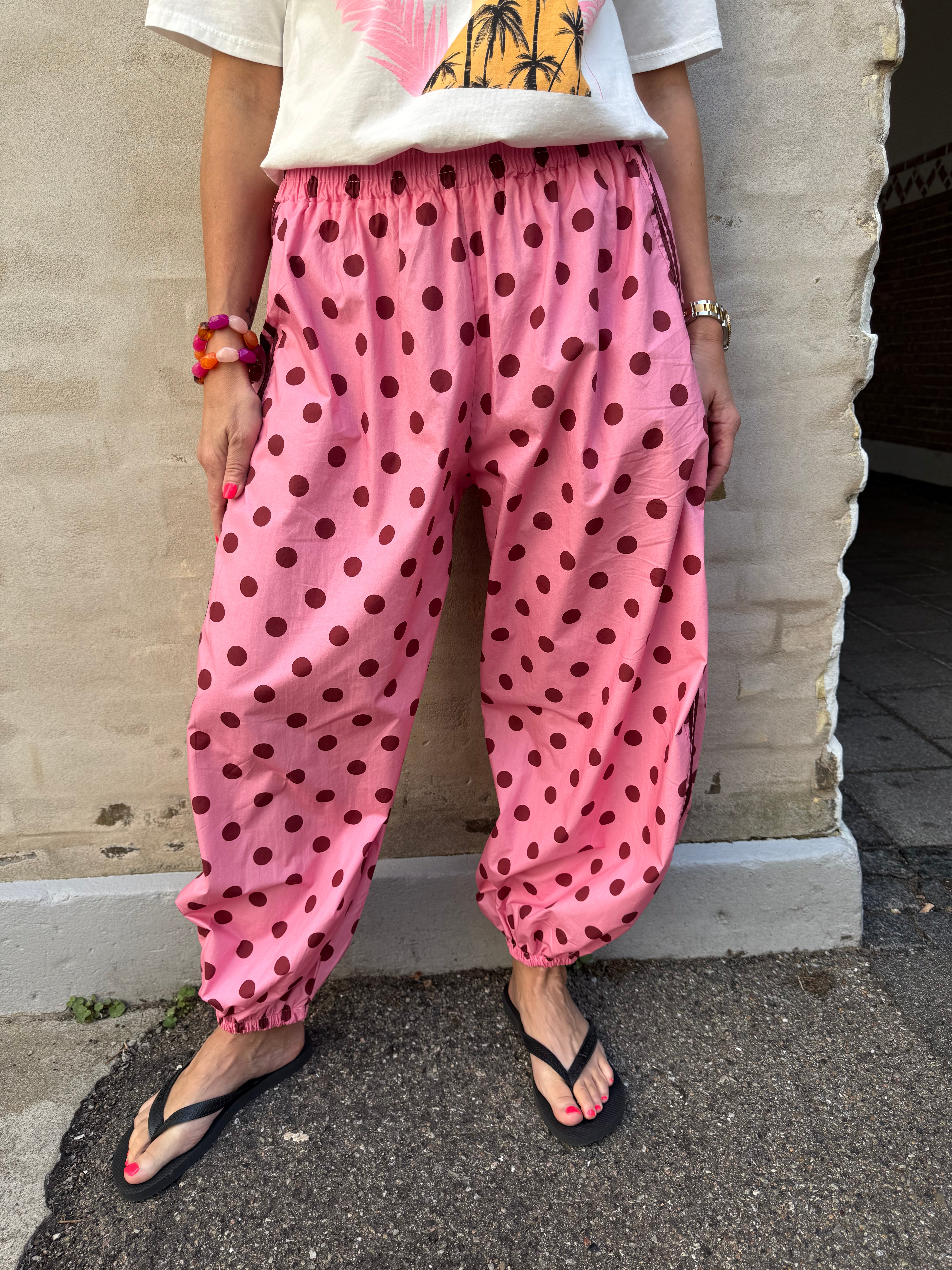 PREORDER-Ballon Dot Pants - Pink