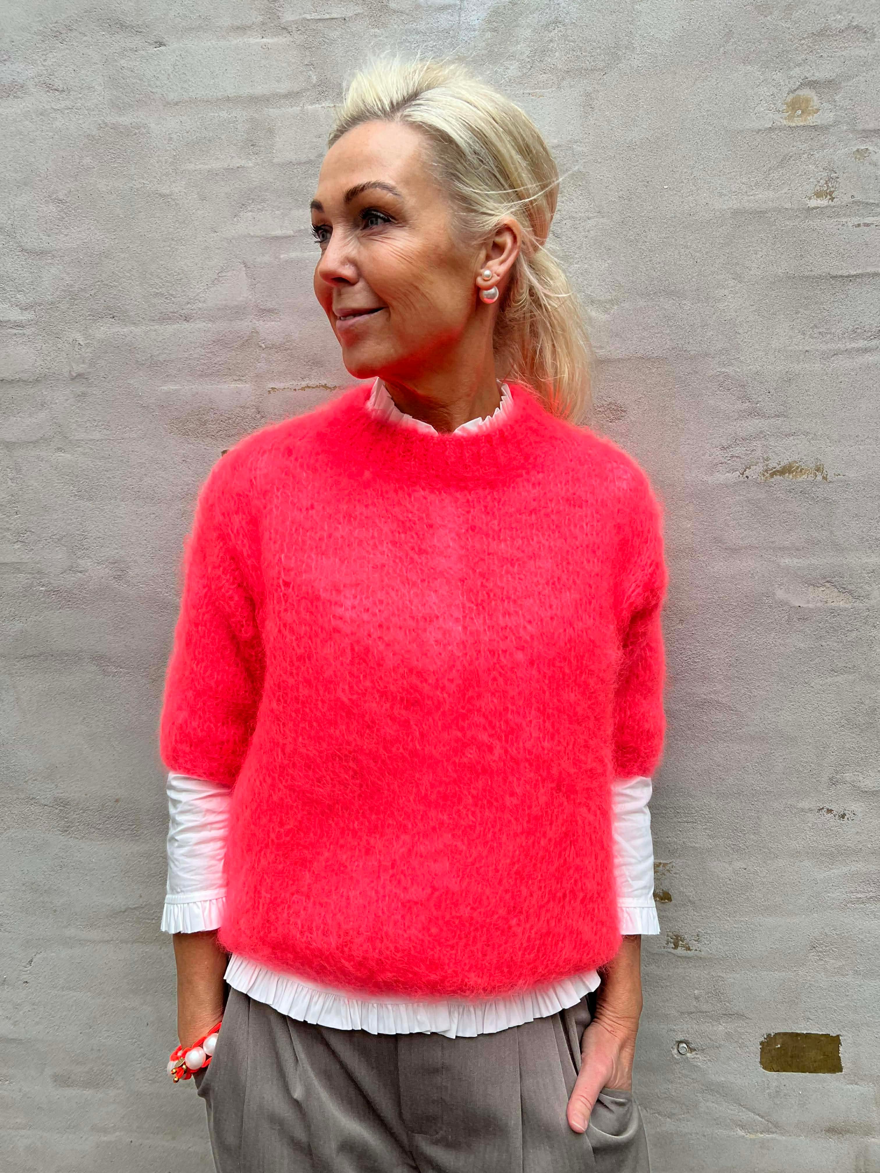 Renata Knit - Coral Mohair