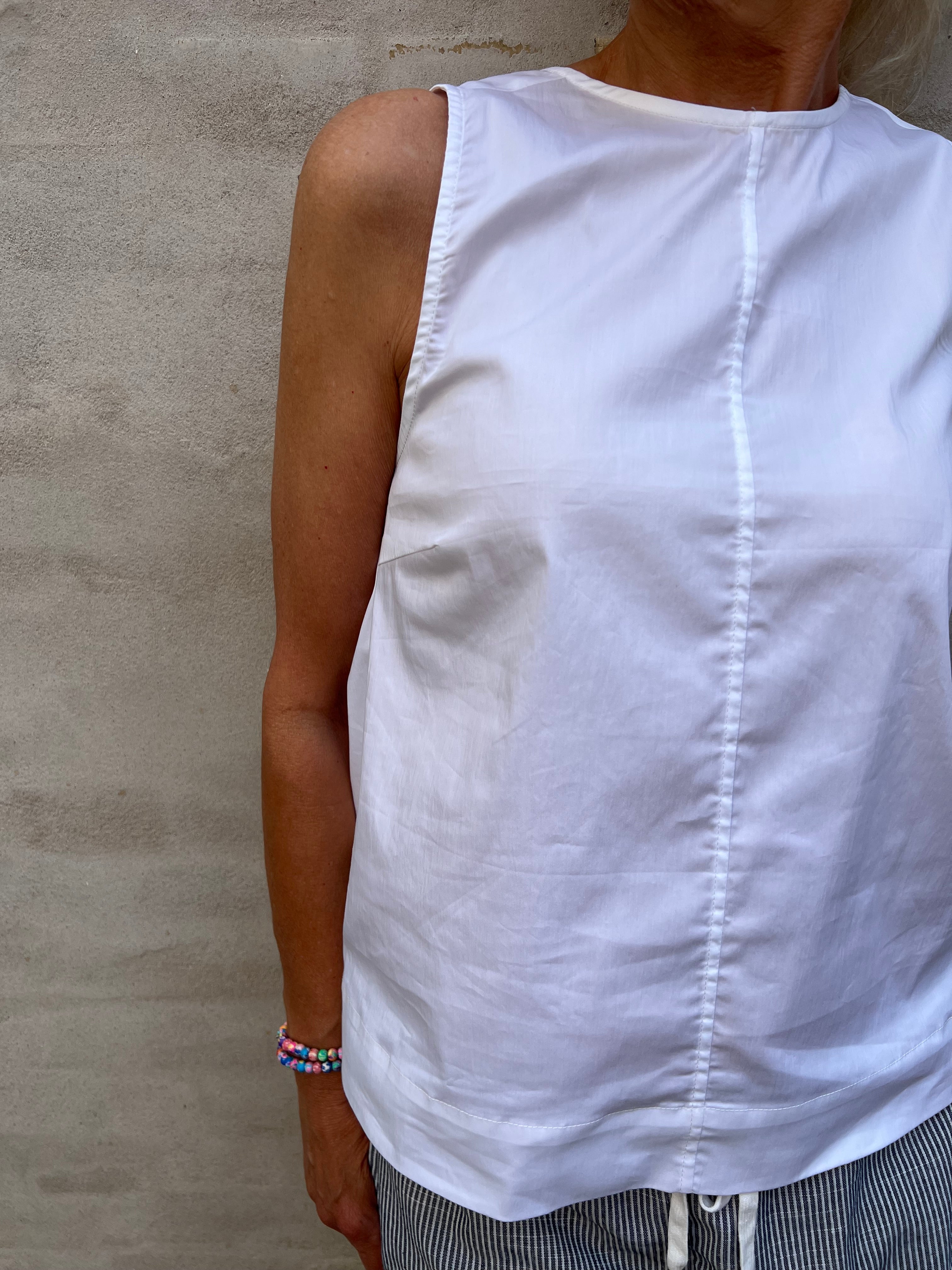 Sanna Bow Top White