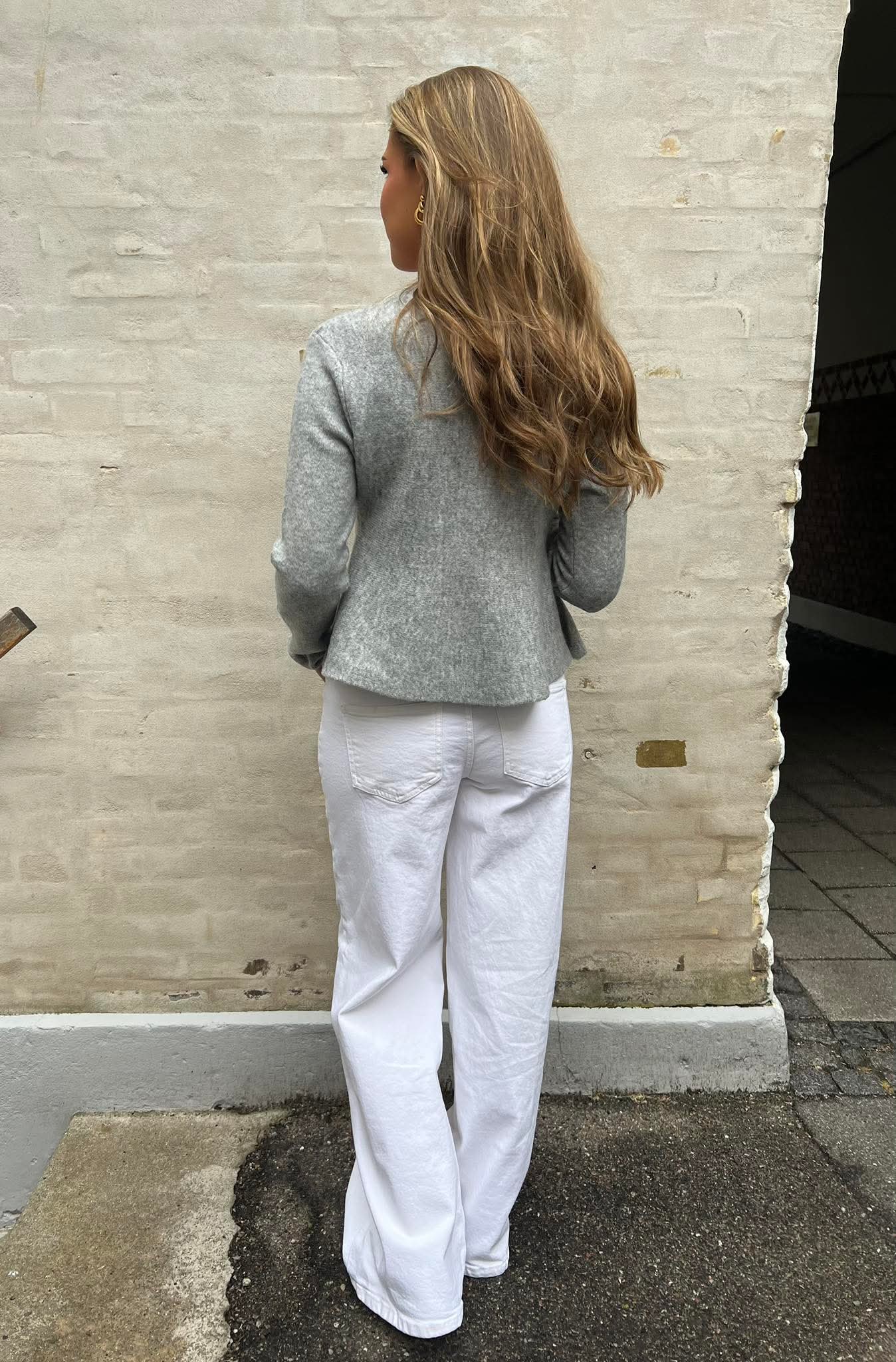 ROSEMARY LIFE CARDIGAN - Light Grey Melange