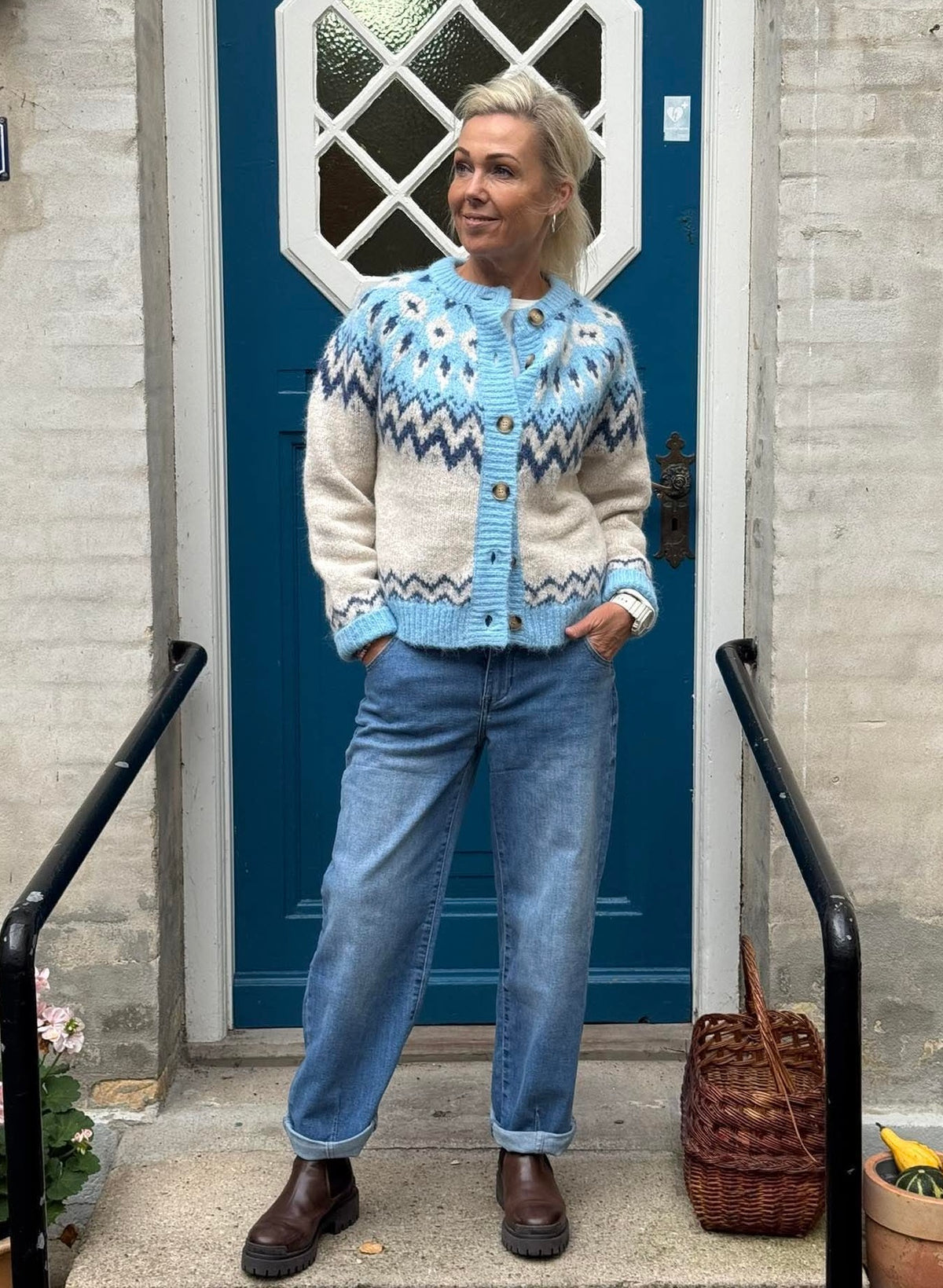SoleGO Cardigan - Blue Mix