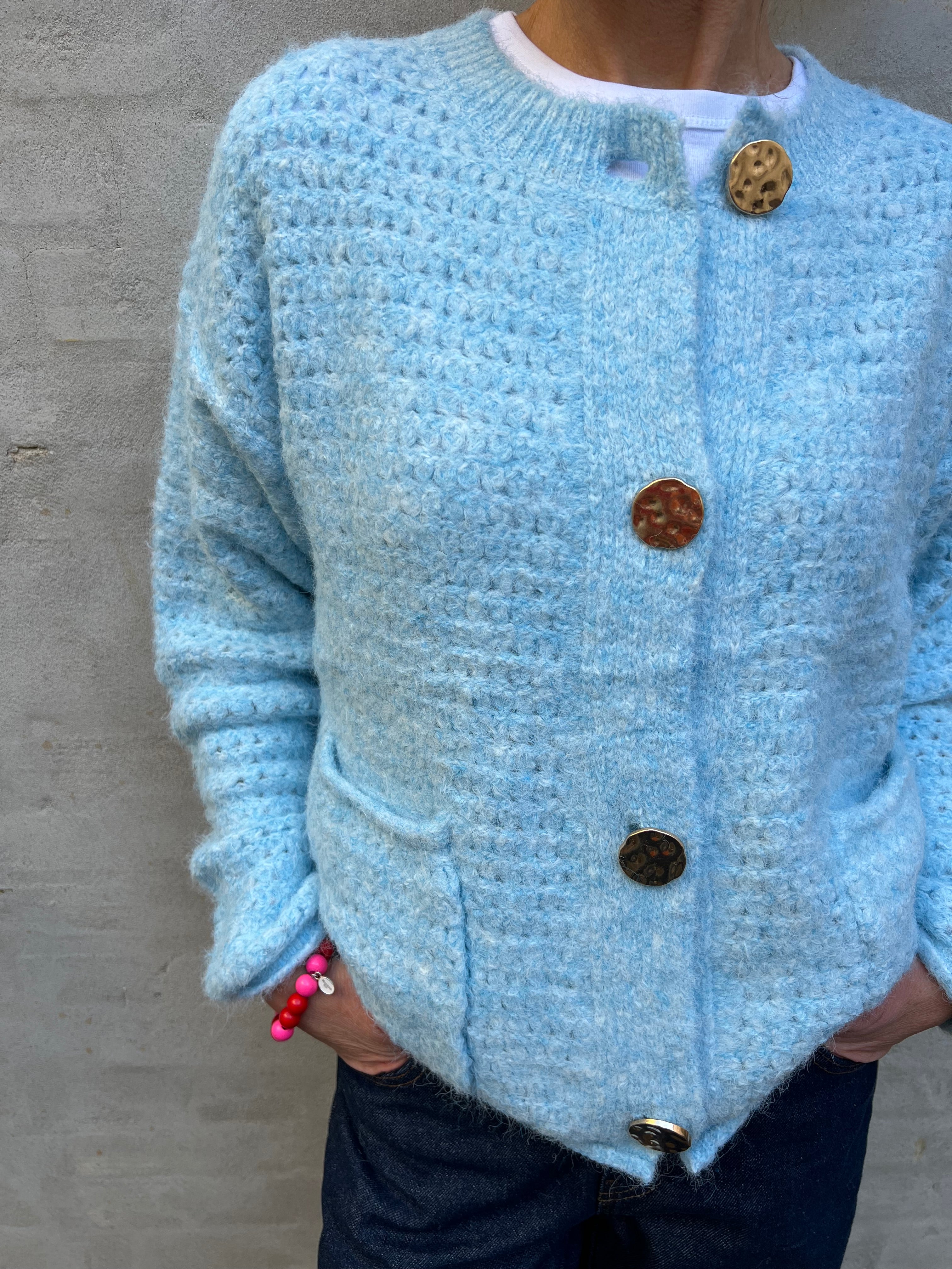 Gilet cardigan blue