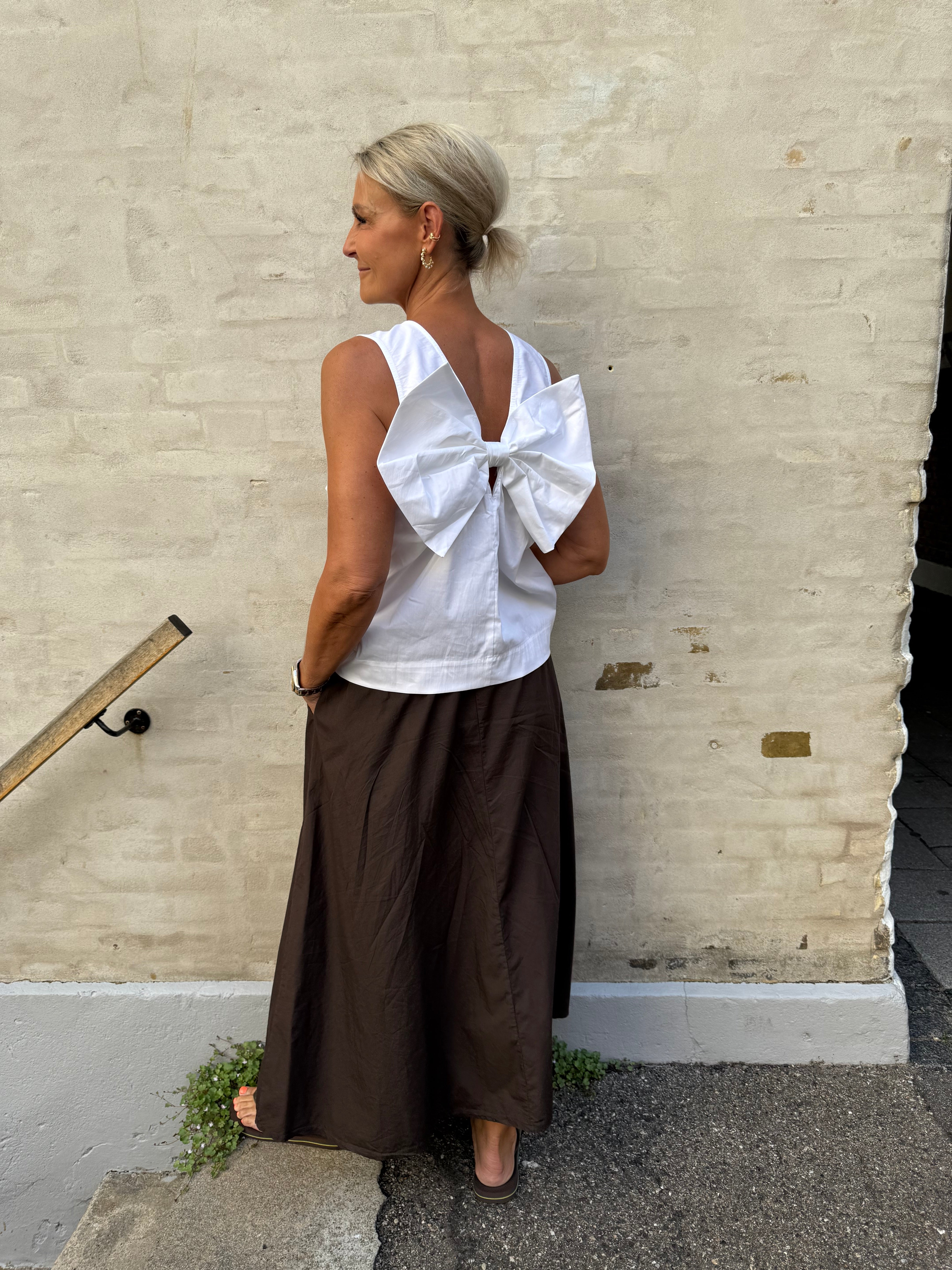 Sanna Bow Top White