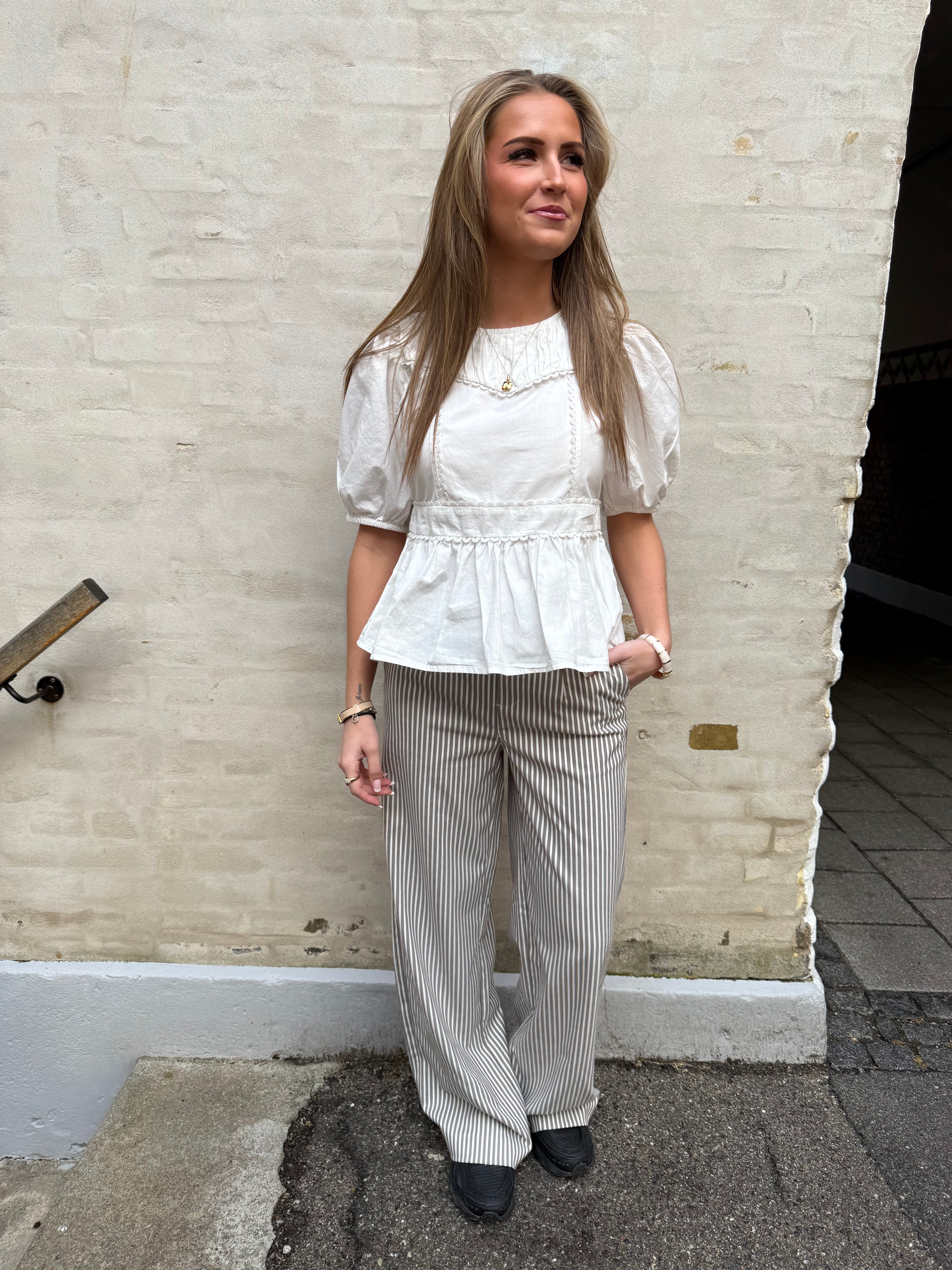 KELLY O-NECK TOP - Cloud Dancer