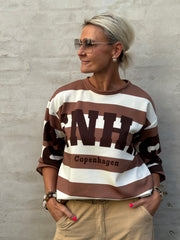 Nerina Sweatshirt - Kamel/Mörkbrun