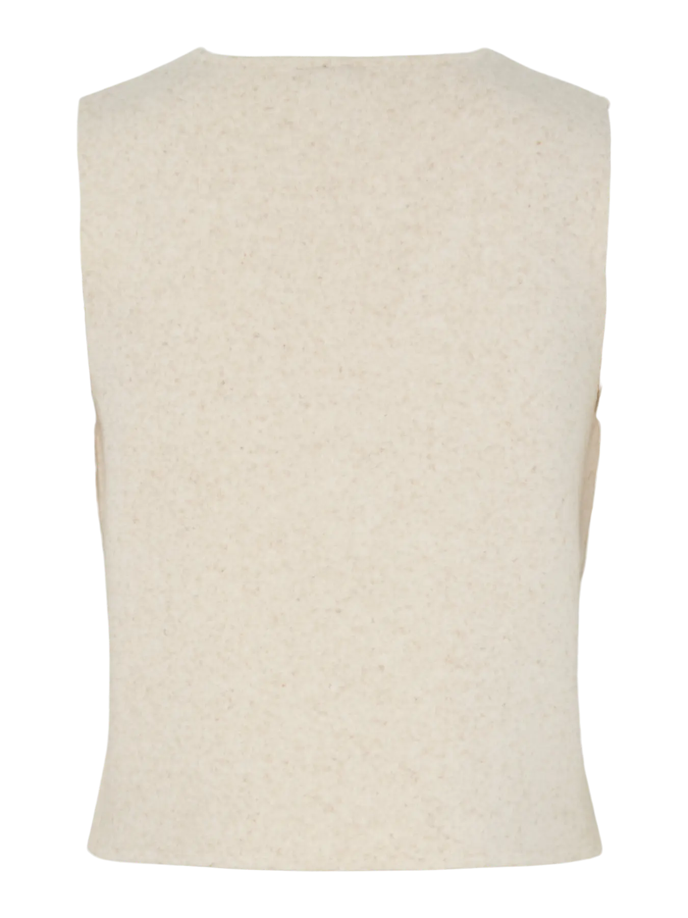 JONDA V-NECK KNIT VEST - Birch