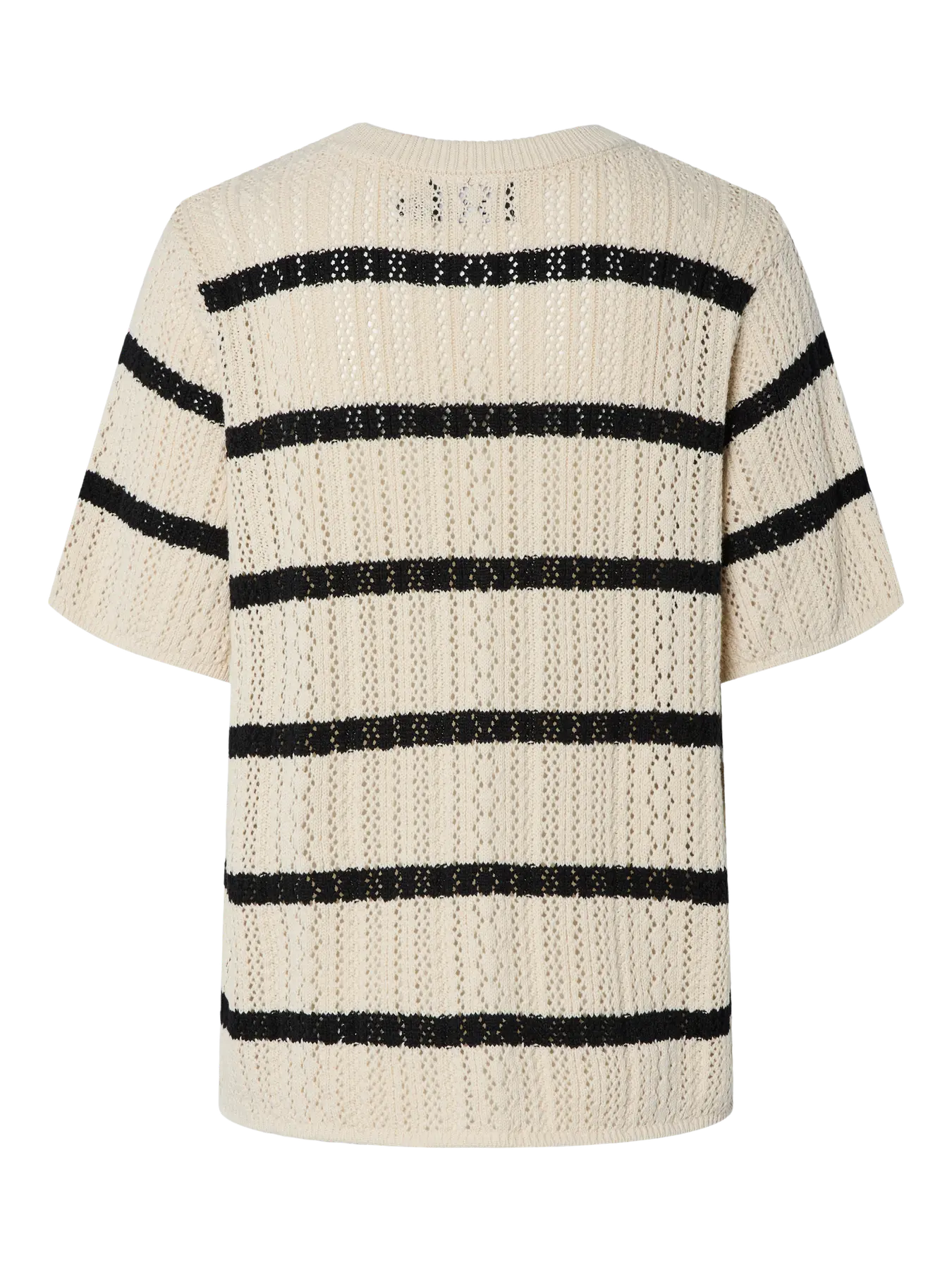 Nuka O-Neck Knit - Birch/BLACK