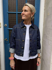 MALIN DENIM JACKET - Dark Blue Denim RAW UNWASHED
