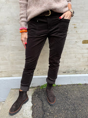 Yulius Corduroy Pants - Dark Brown