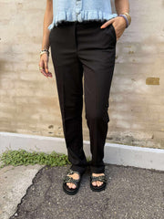 Lisa Straight Pant - Black
