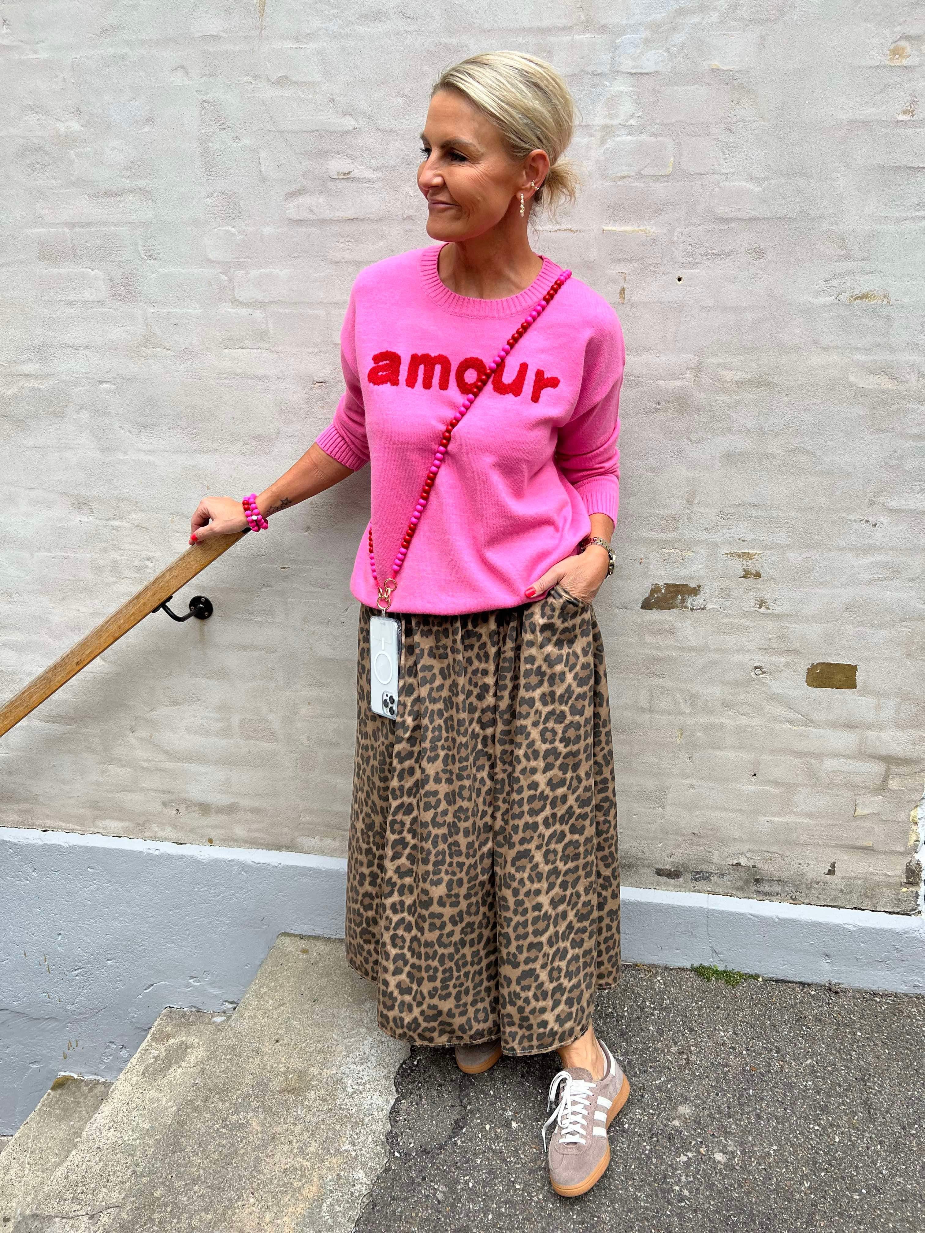 Amour knit pink/red