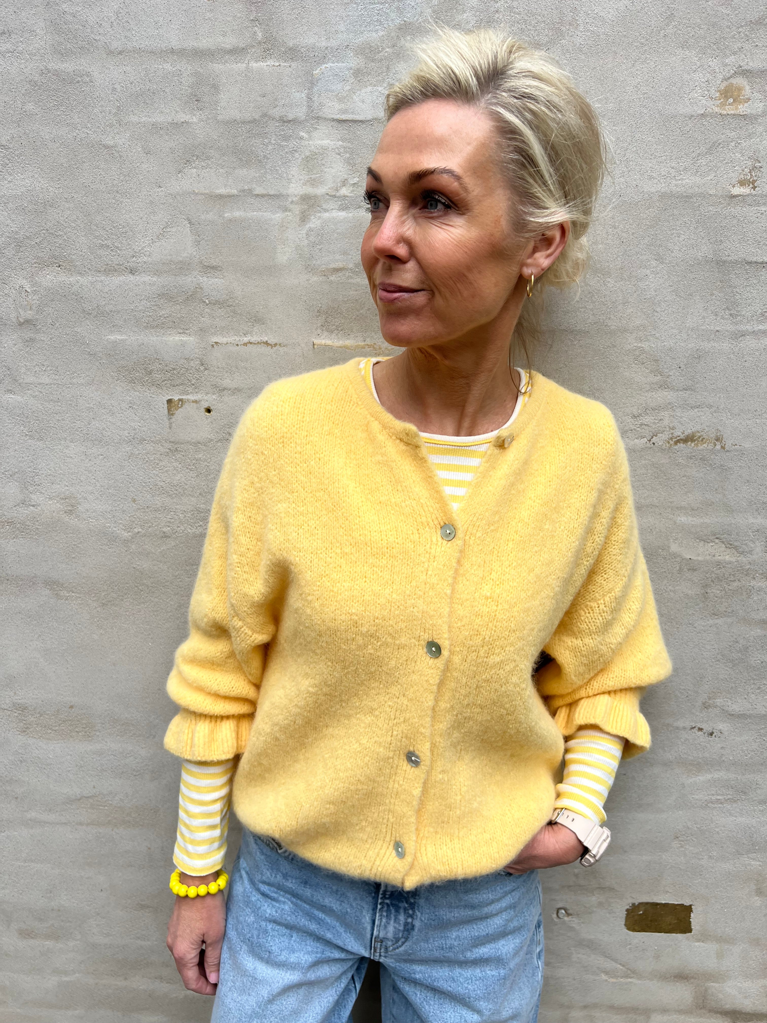 Juliana knit cardigan yellow