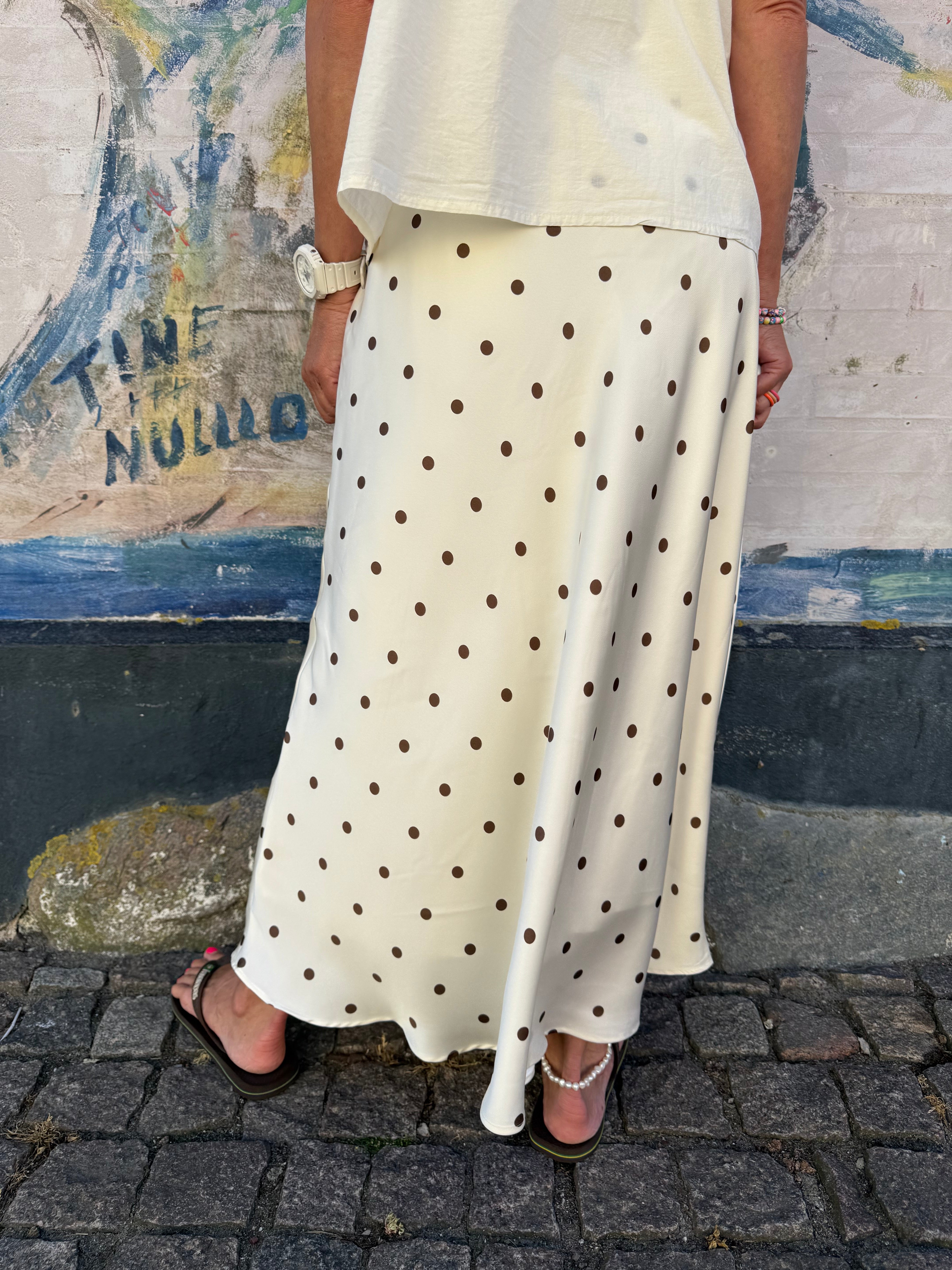 Bovary Dot Skirt - Creme