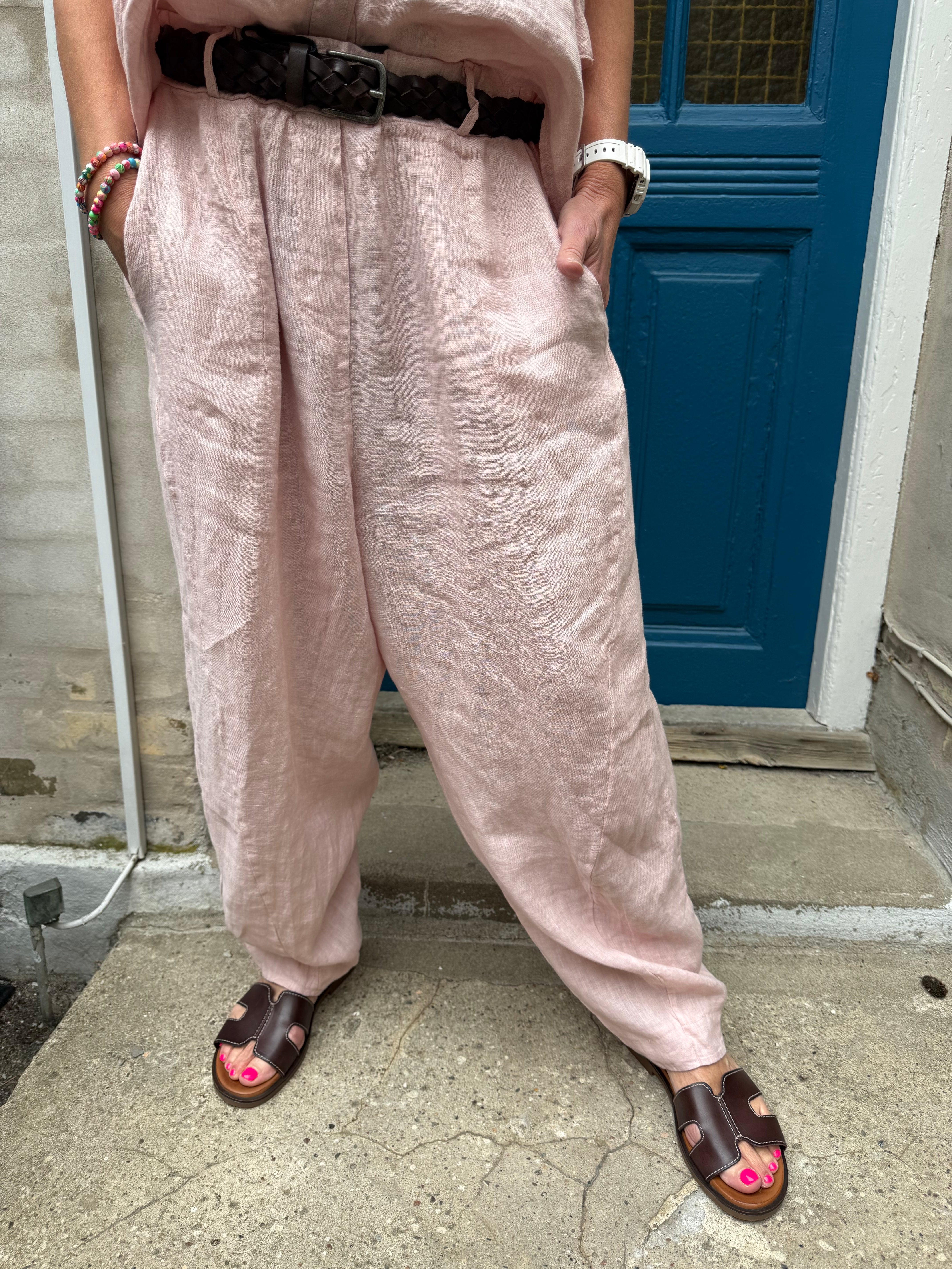 Evra Pants - Cipria