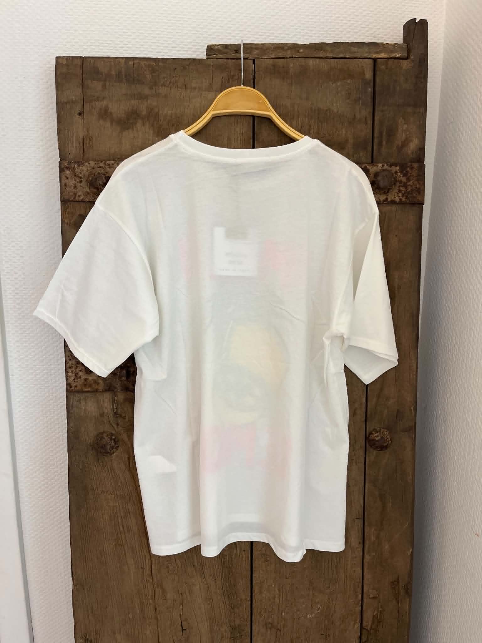Amalfi Lemon T-Shirt - White/Pink Neon/Yellow