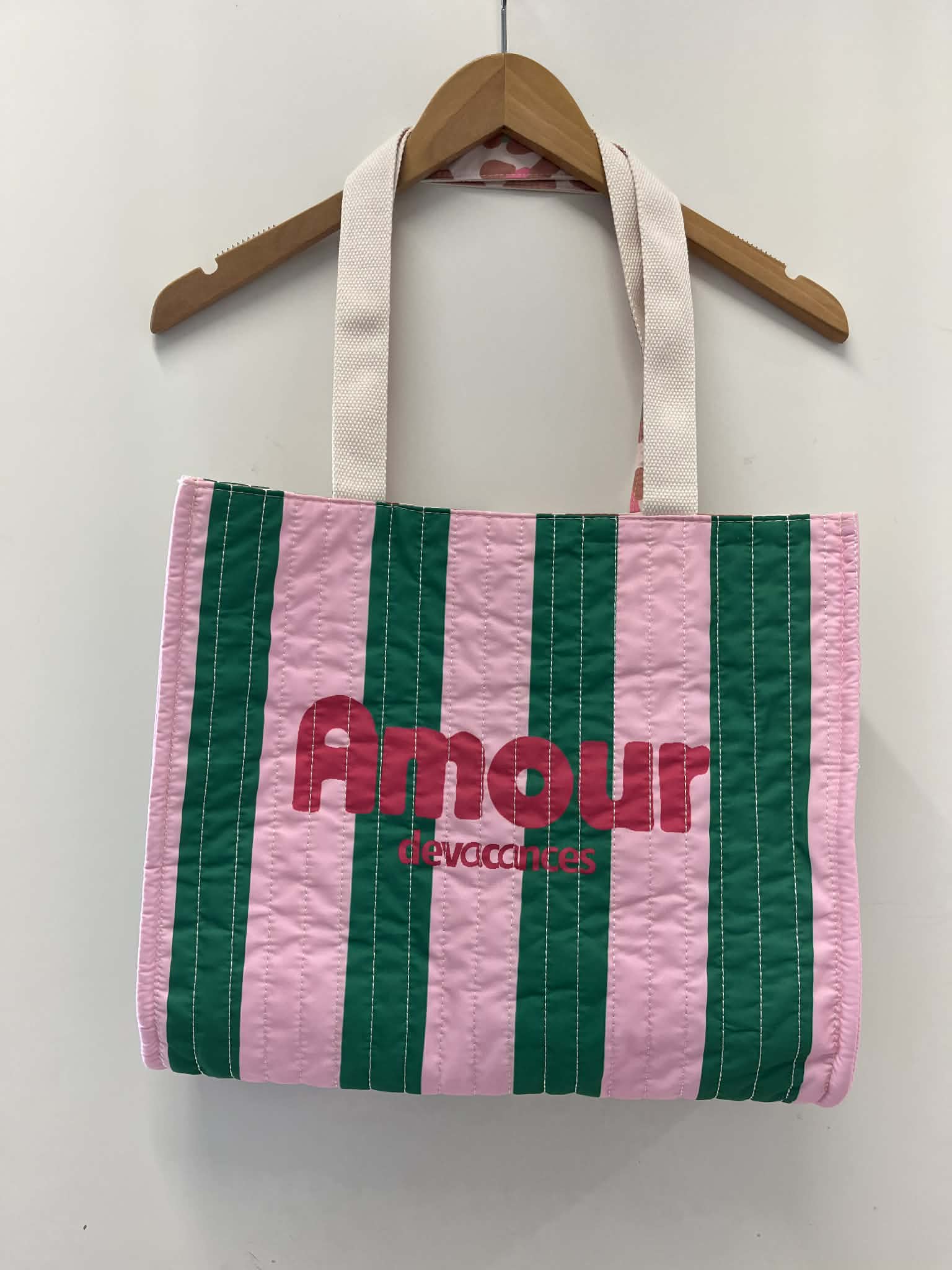 Amour De Vacances Big Bag - Green/Pink
