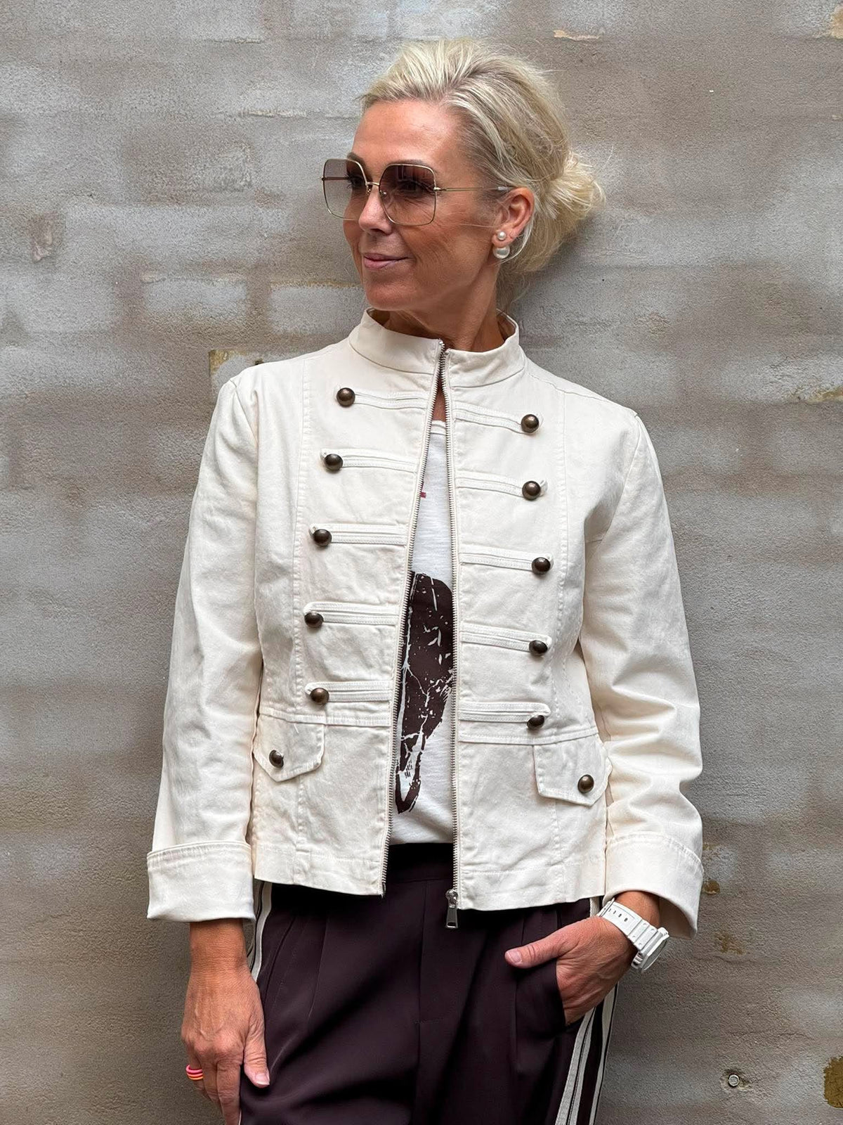 PREORDER-Baldoni Jacket - Off White