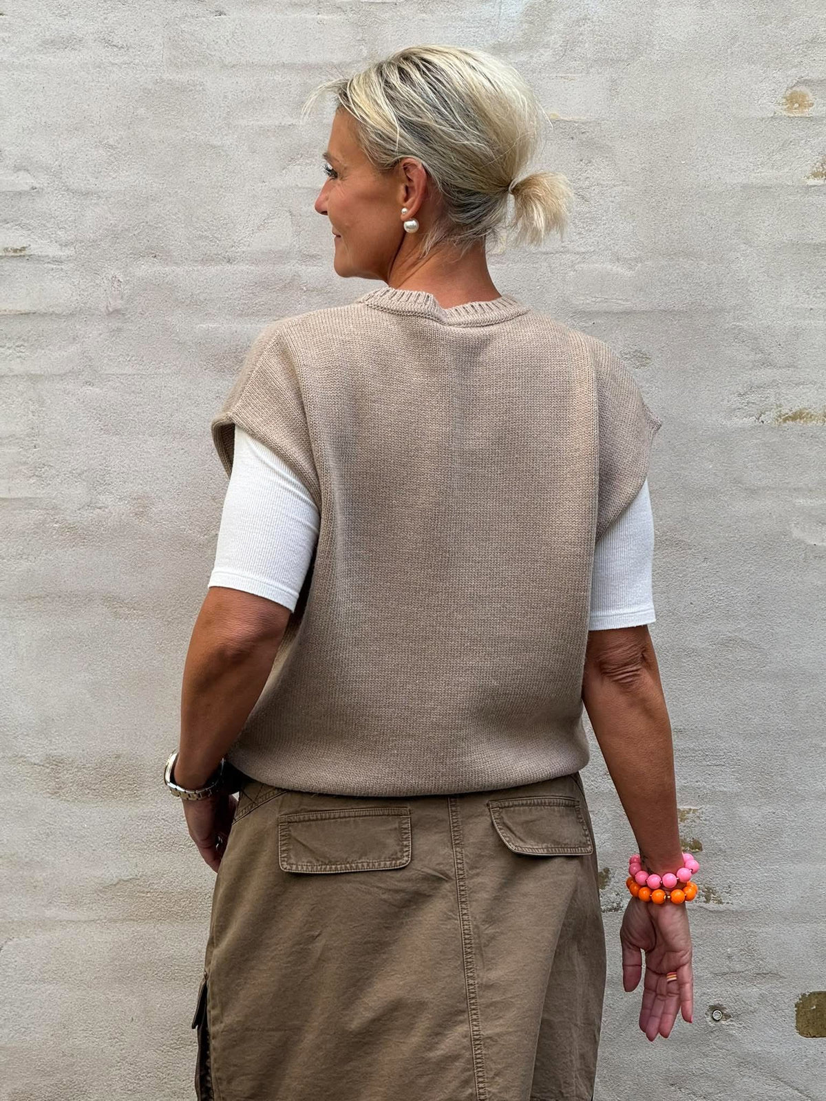 NO51 Knit Vest - Mastice