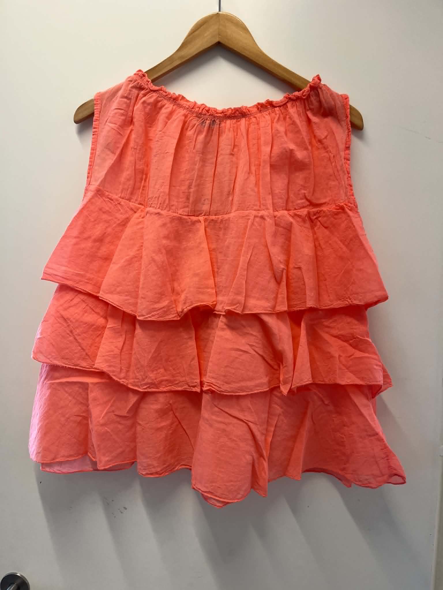 Ruffle Top - Orange