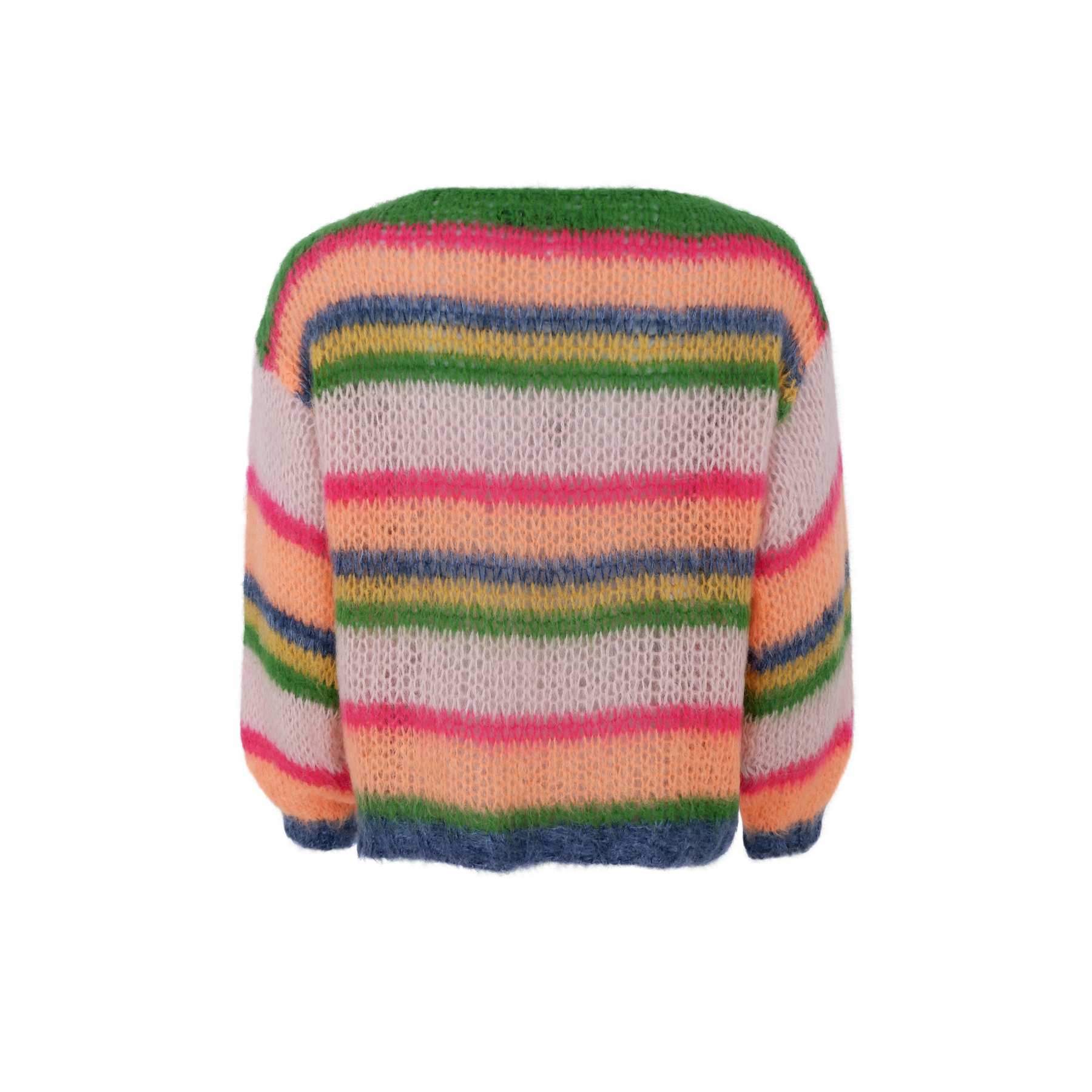 ANNA multi striped jumper - Orange Multi
