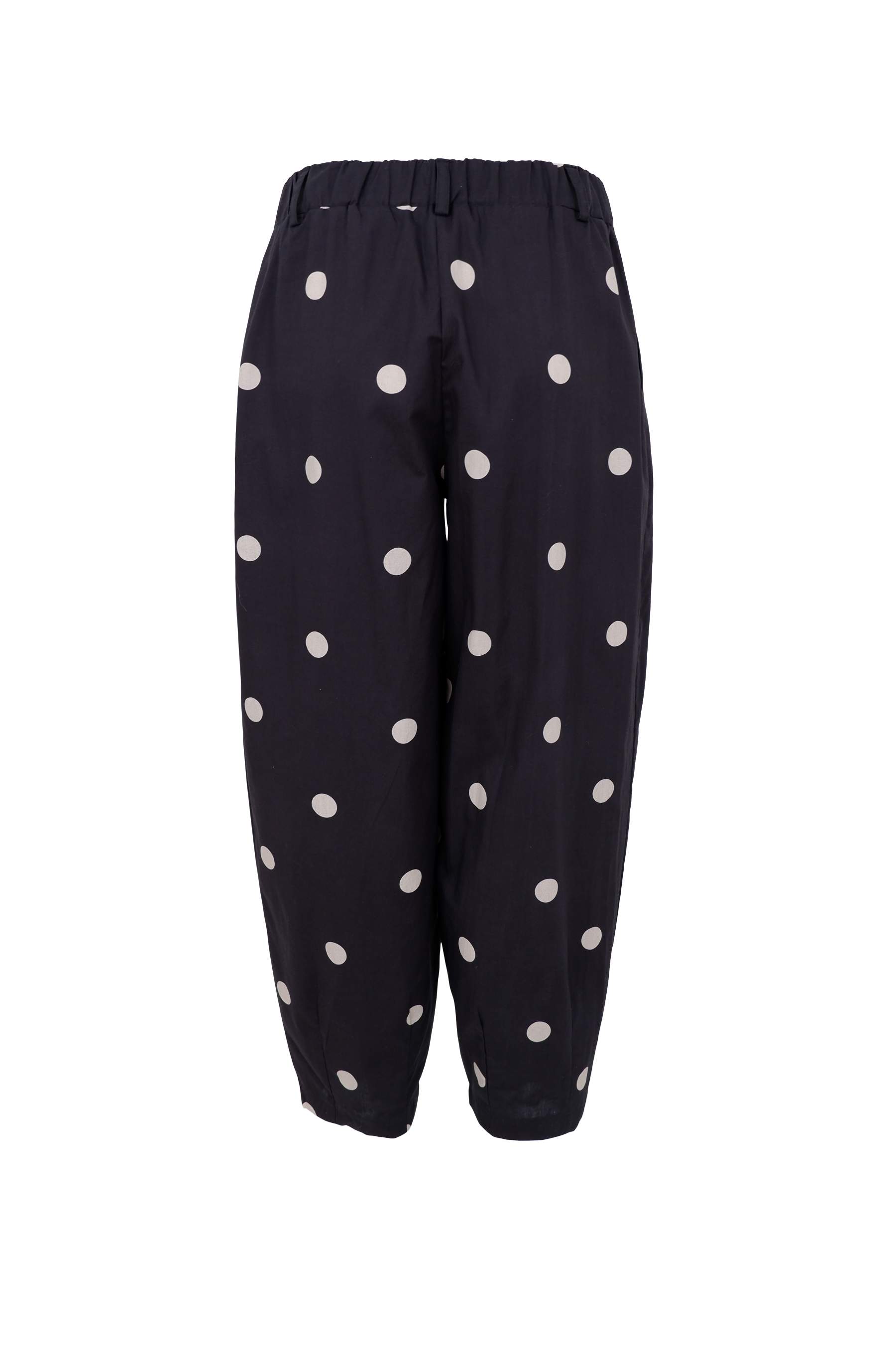 Abbie Barrel Pant - Black Dot