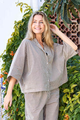 ALLY Loose Shirt - Creme
