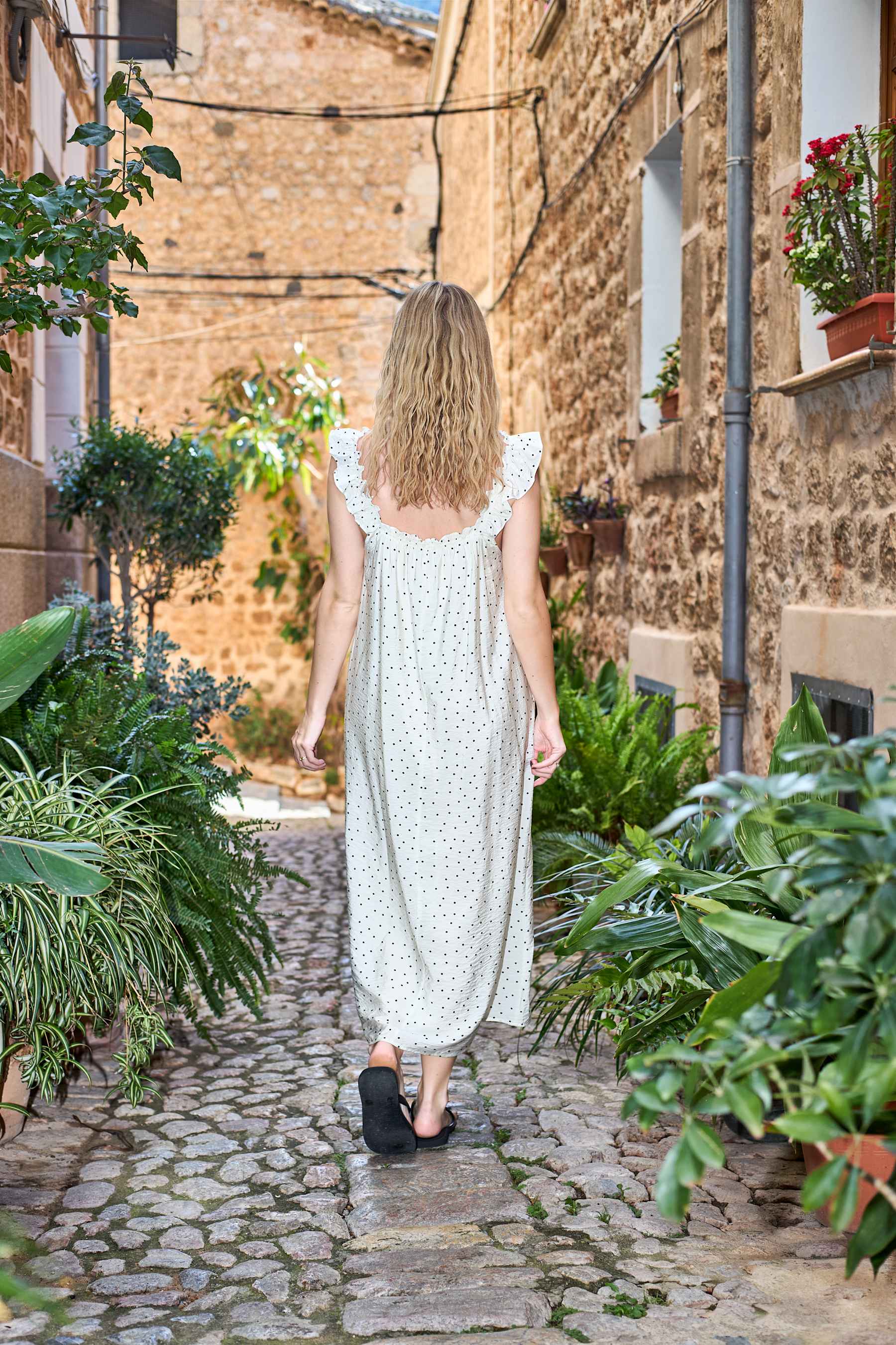 BENEDIKT dress - Off White Dot