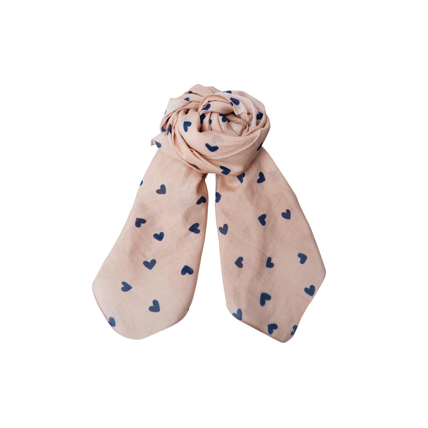 PREORDER-CLAUDINE mini scarf - Blue Heart