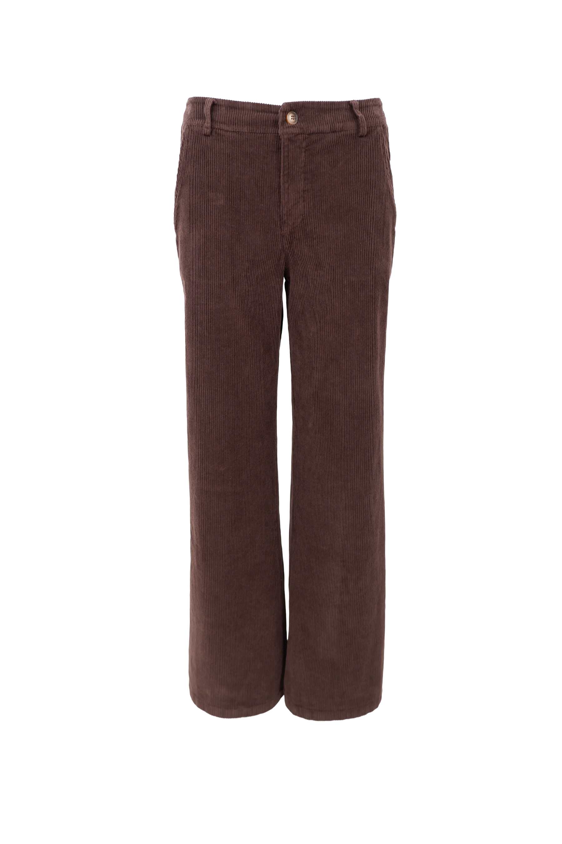 CORA corduroy box pant - Coffee