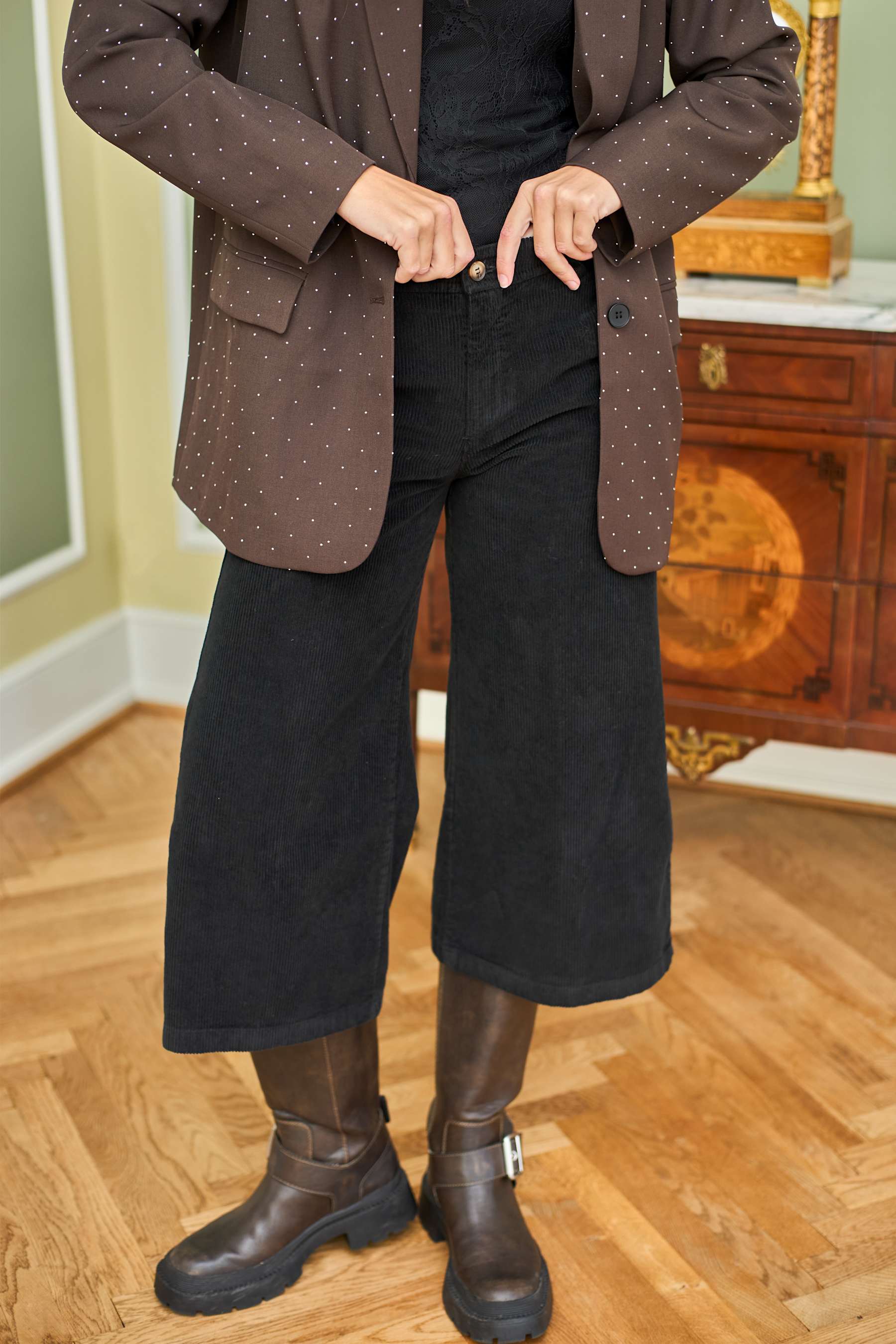 Cora Culotte Pant - Black