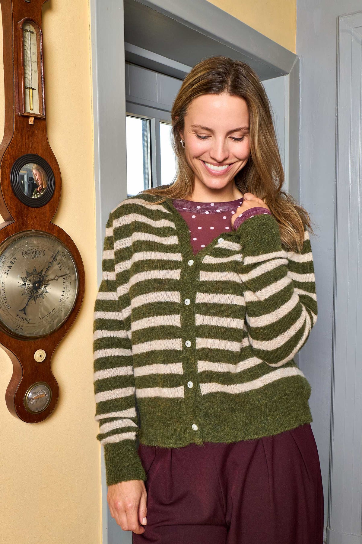 DELL Puff Cardigan - Army