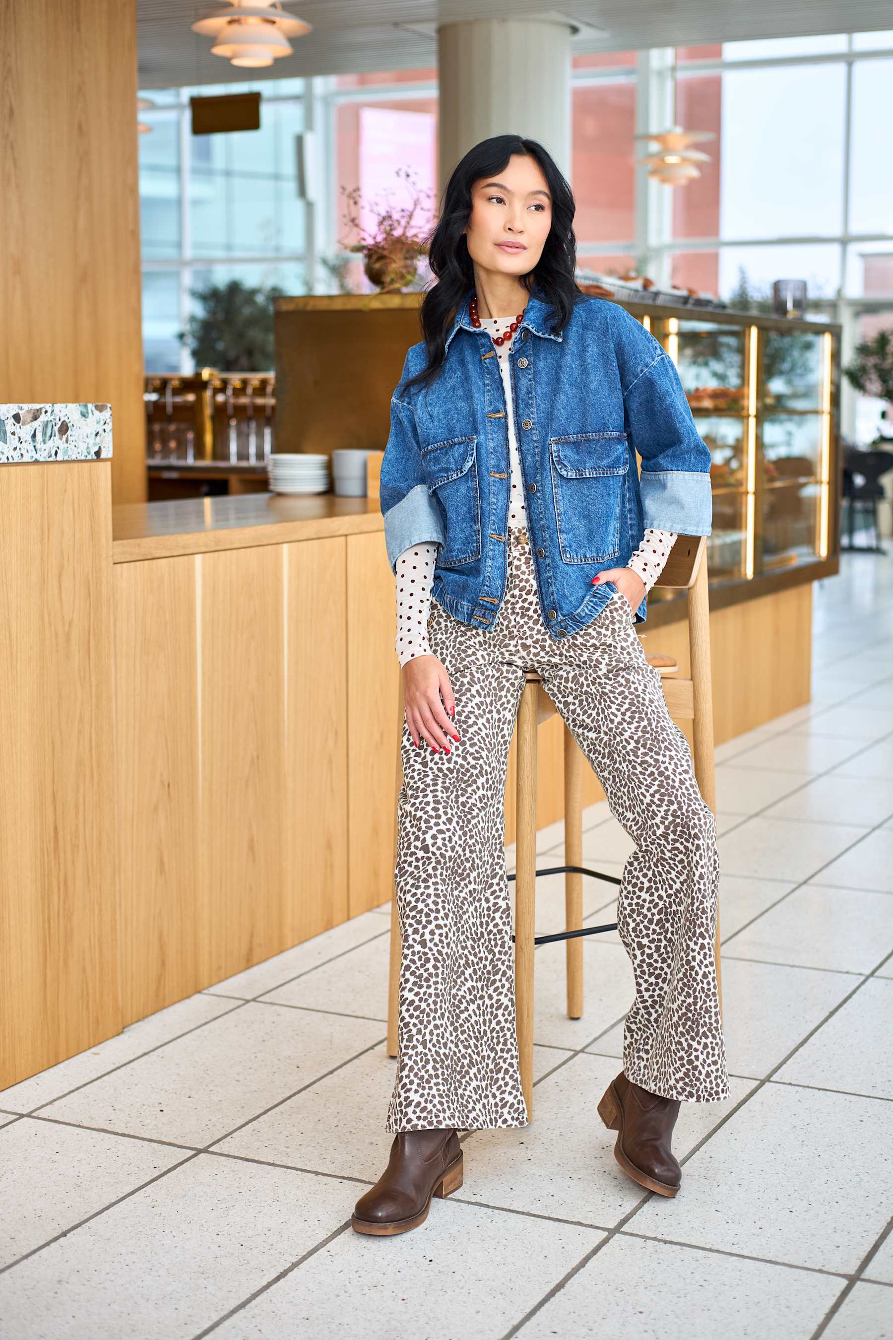 PREORDER-Ember box stretch pant - Blond Deer