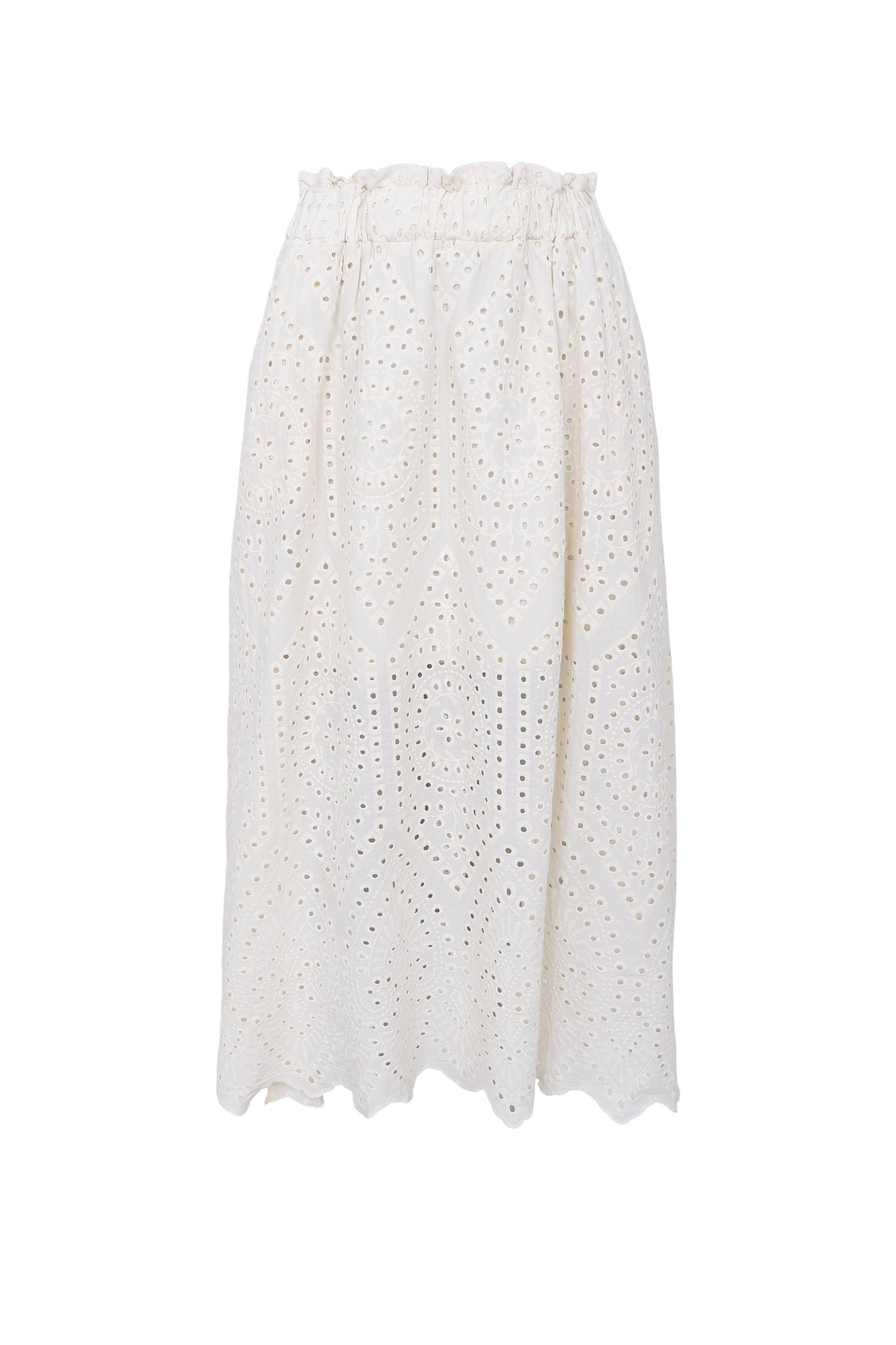 FREY lace skirt - Creme