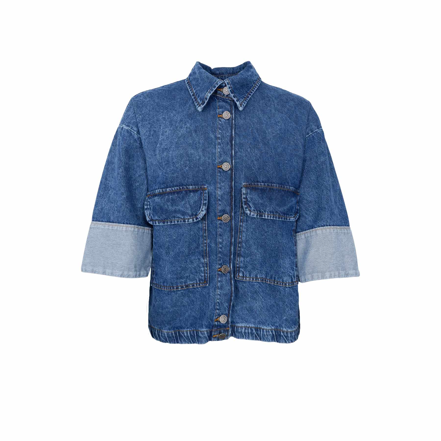 PREORDER-Izzy denim jacket - Mid Blue