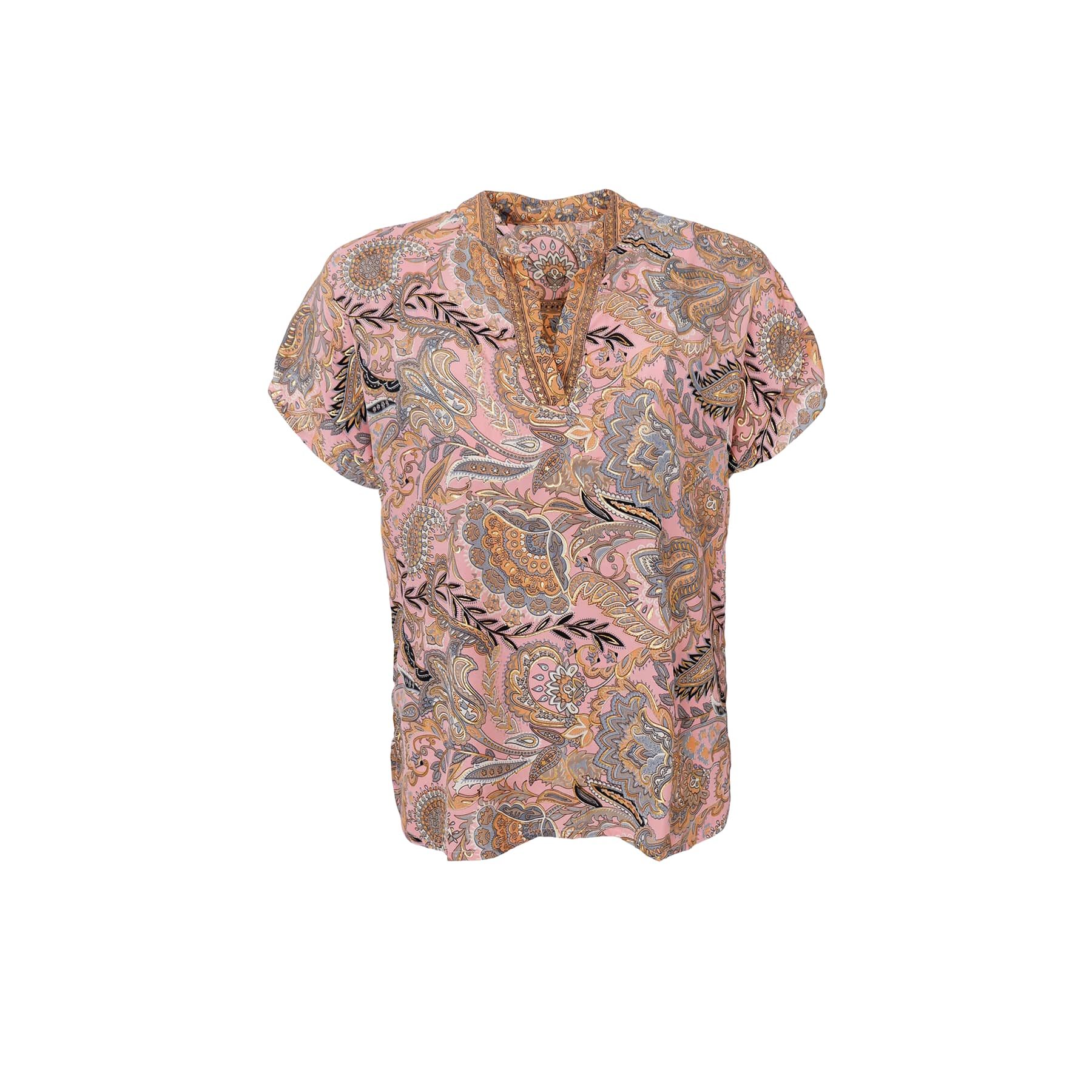 LUNA Andrea s/s blouse - Imperial Rose