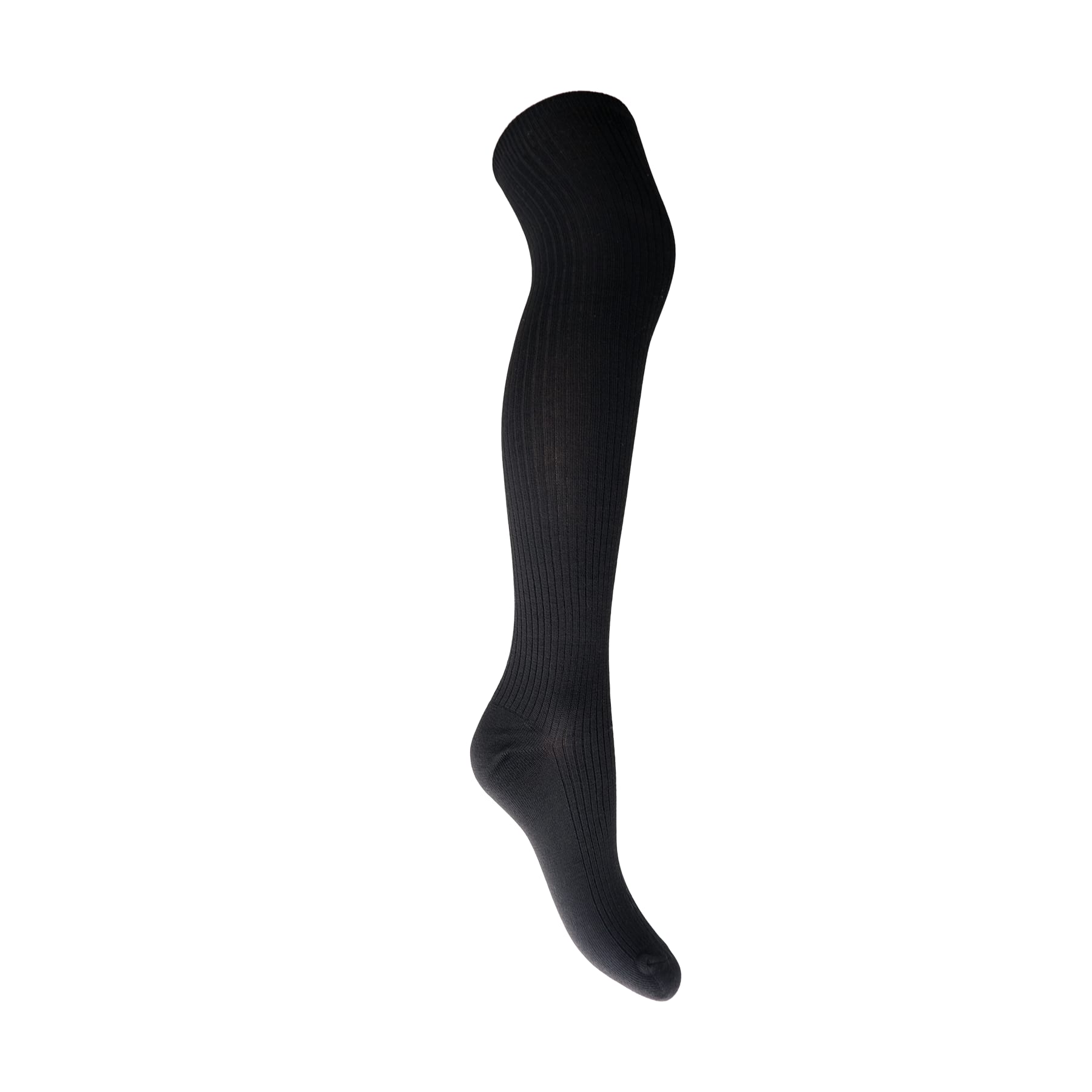 MALIKA kneehigh rib sock - Black