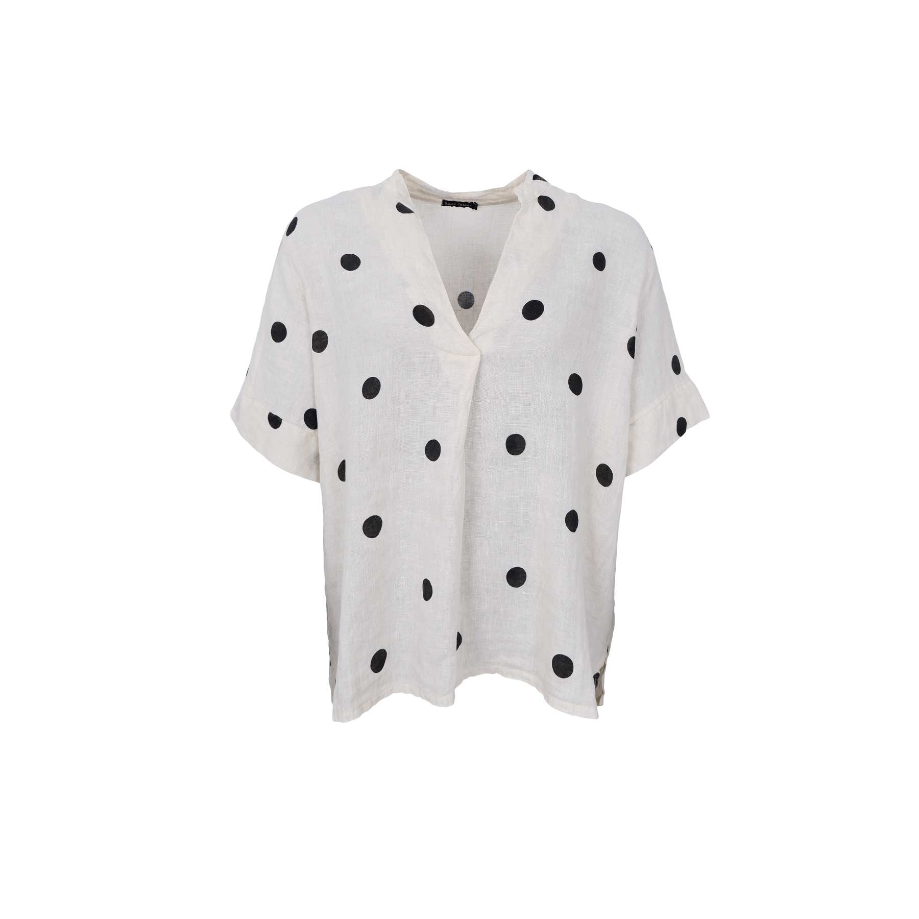 MELINA SS linen blouse - Dot