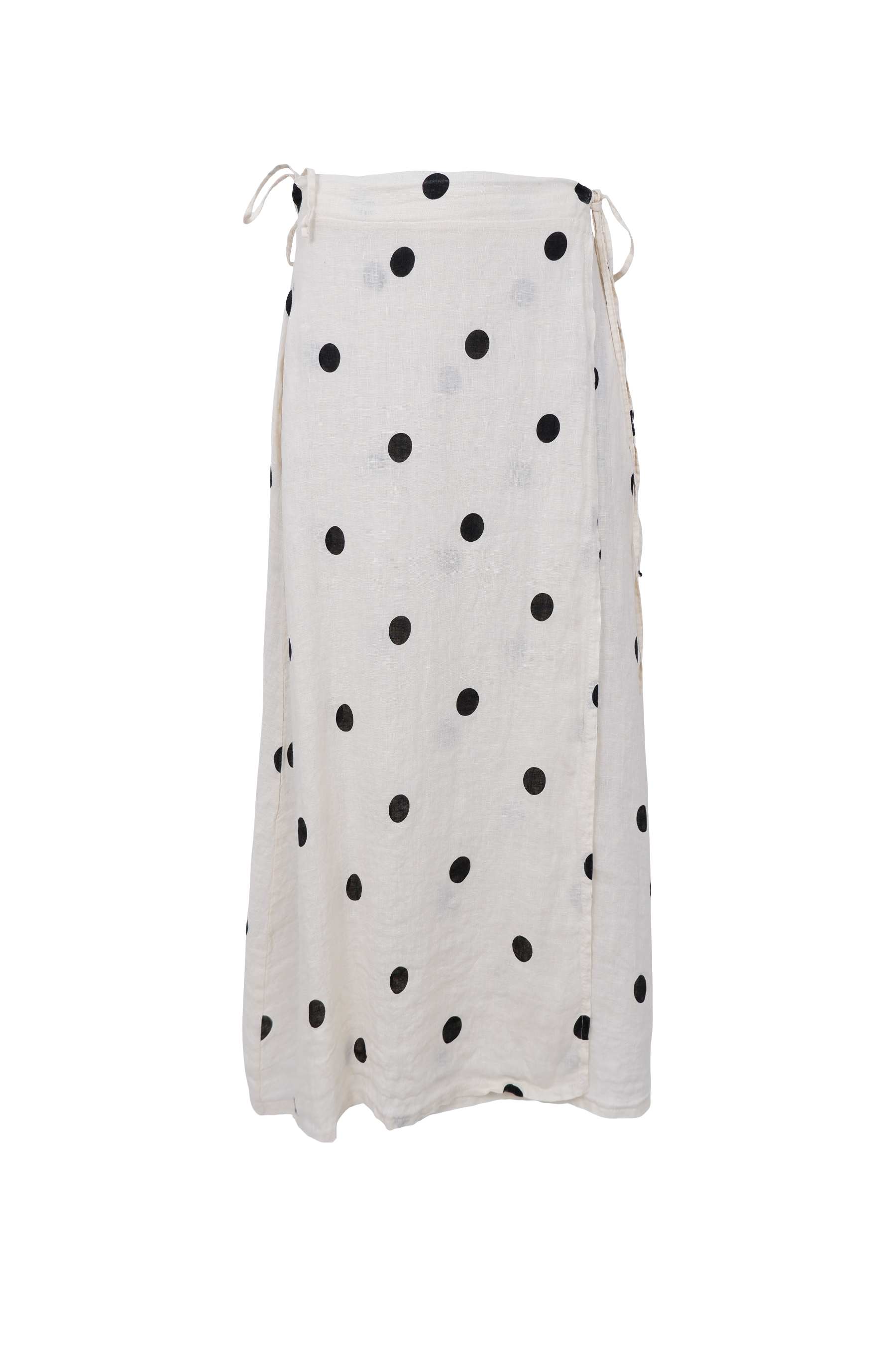 MELINA linen wrap skirt - Dot