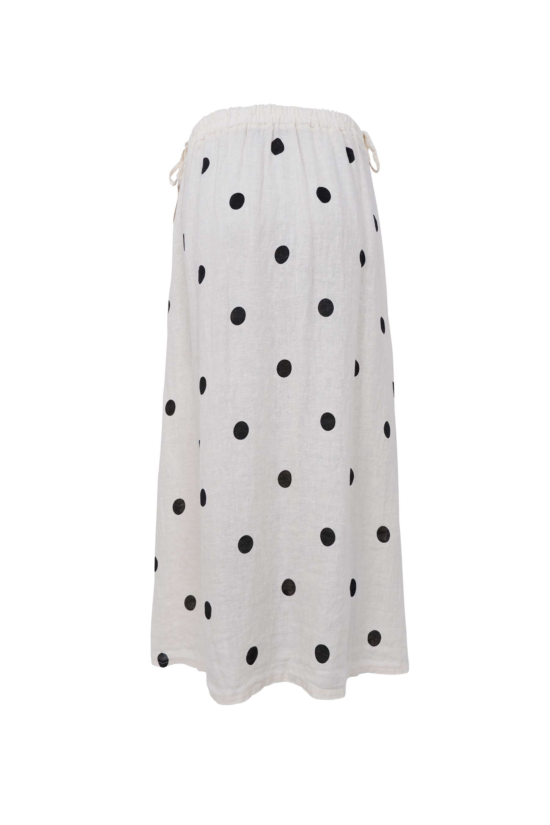 MELINA linen wrap skirt - Dot