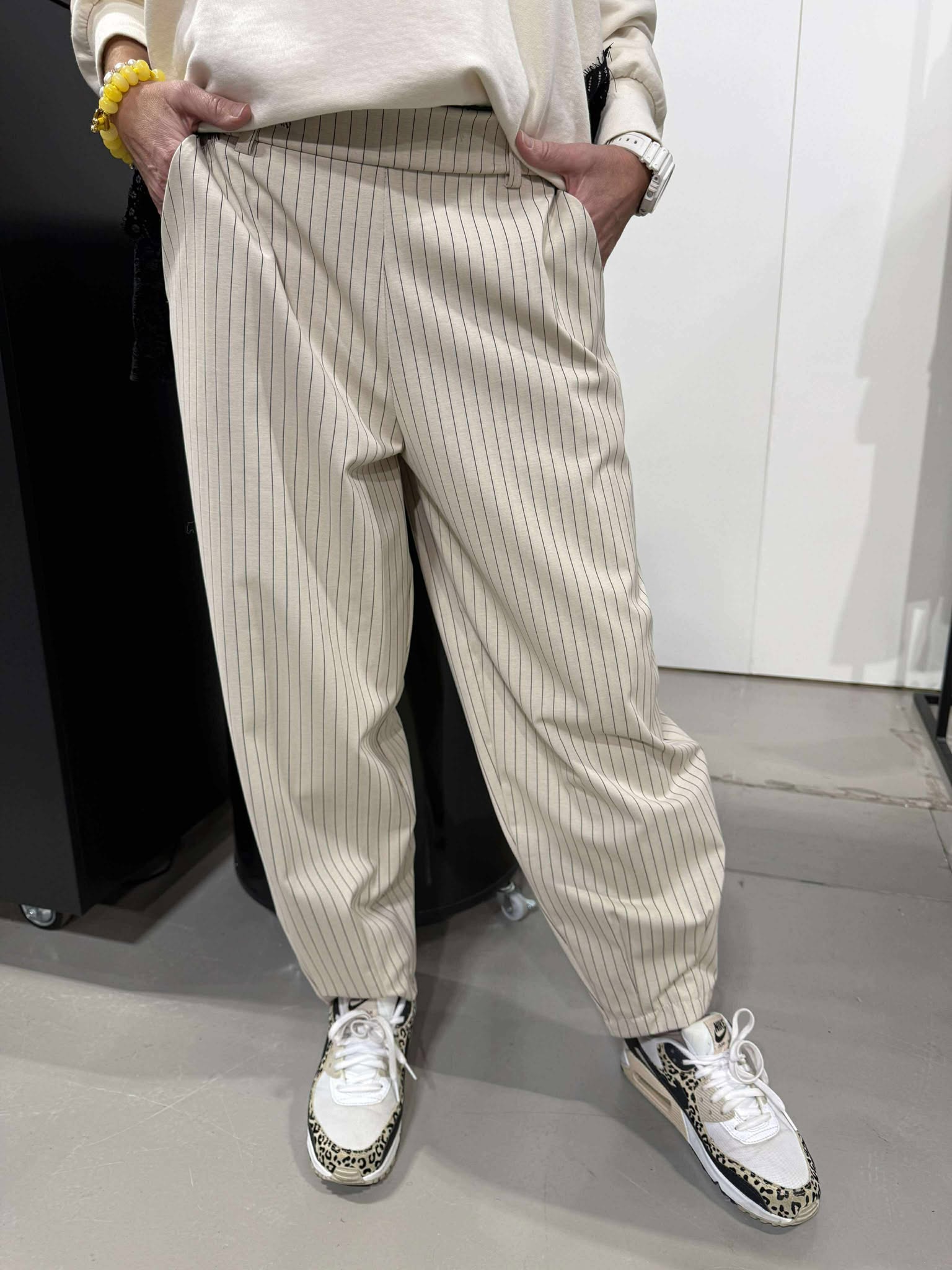 PREORDER-MILANO barrel pant - Kit Stripe