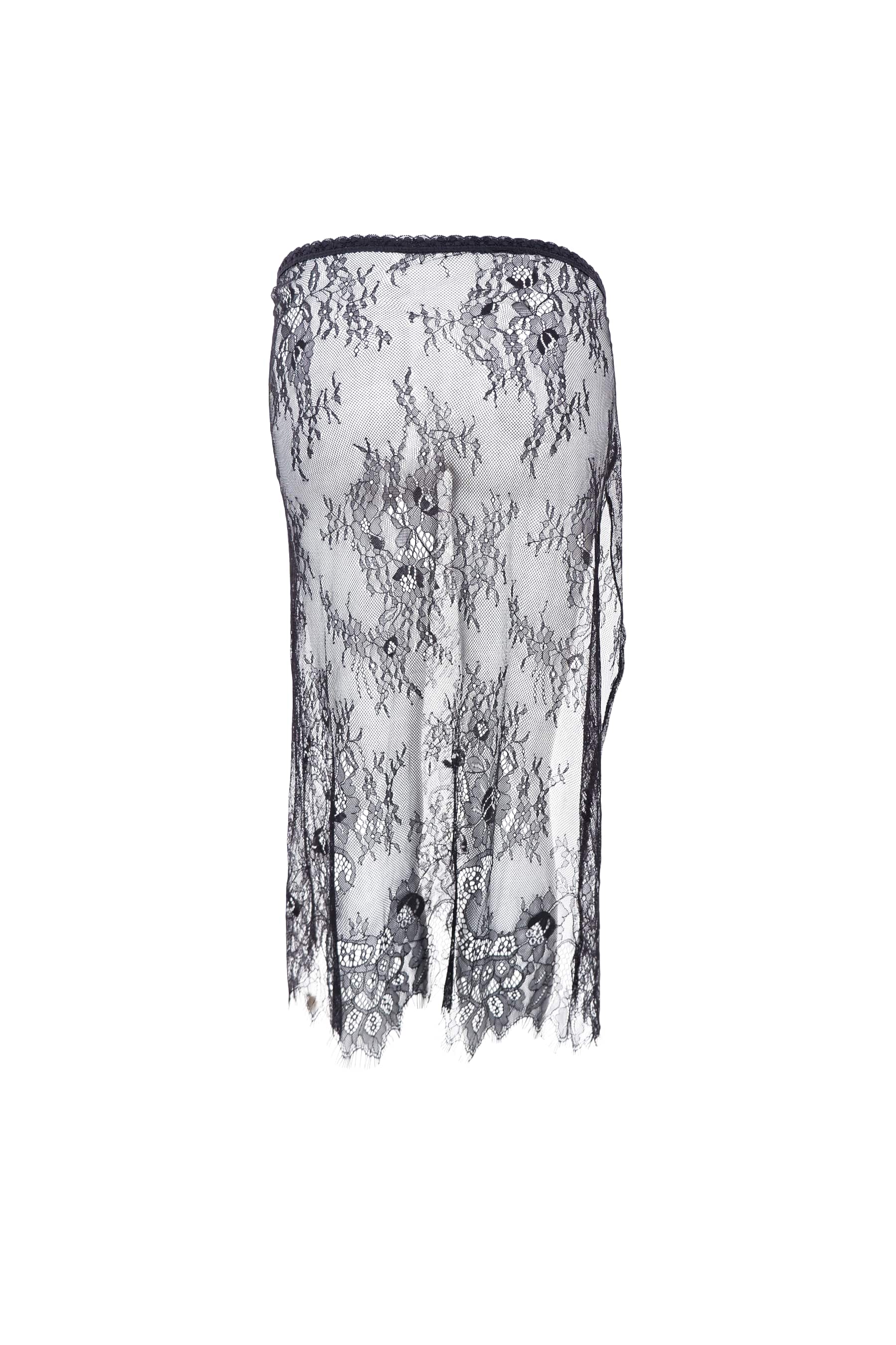 ORIANNA lace tie skirt - Black