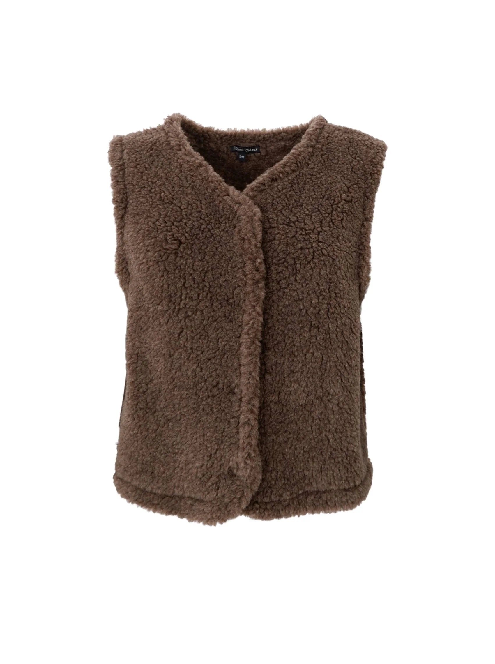 PREORDER-TEDDY vest - Taupe