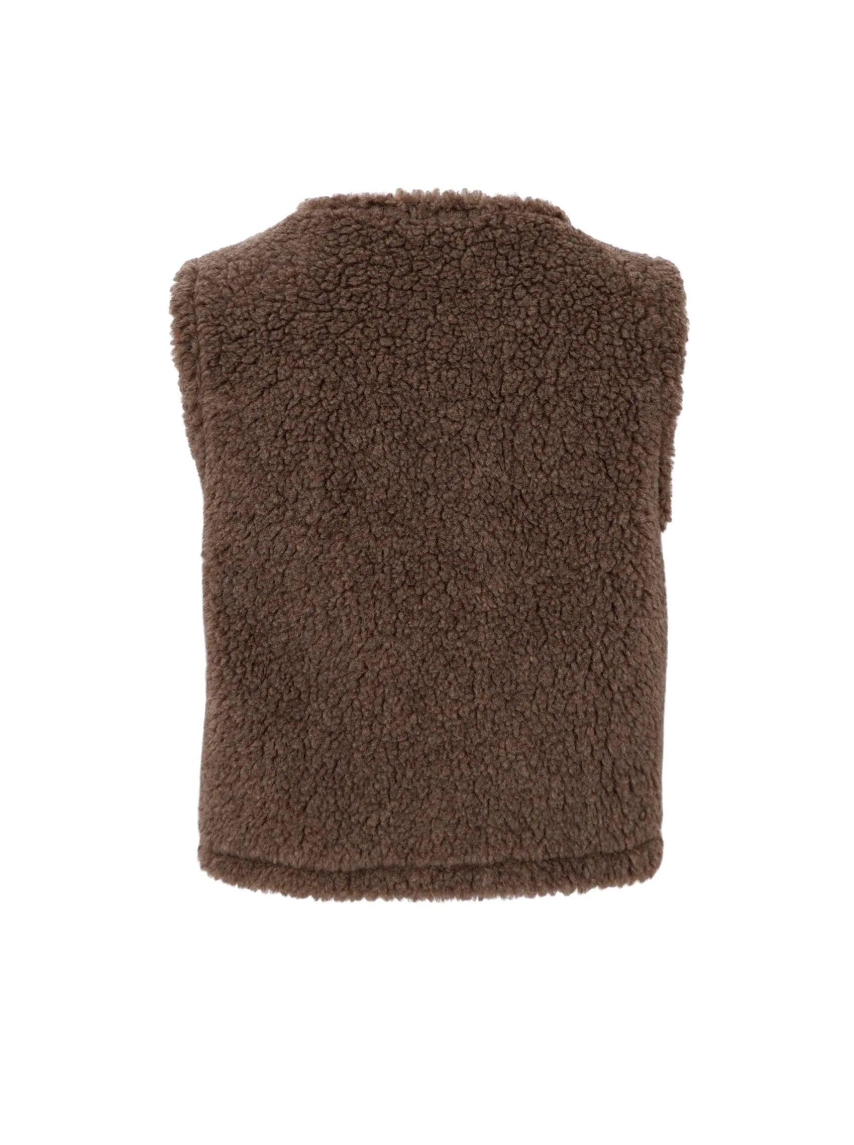 PREORDER-TEDDY vest - Taupe