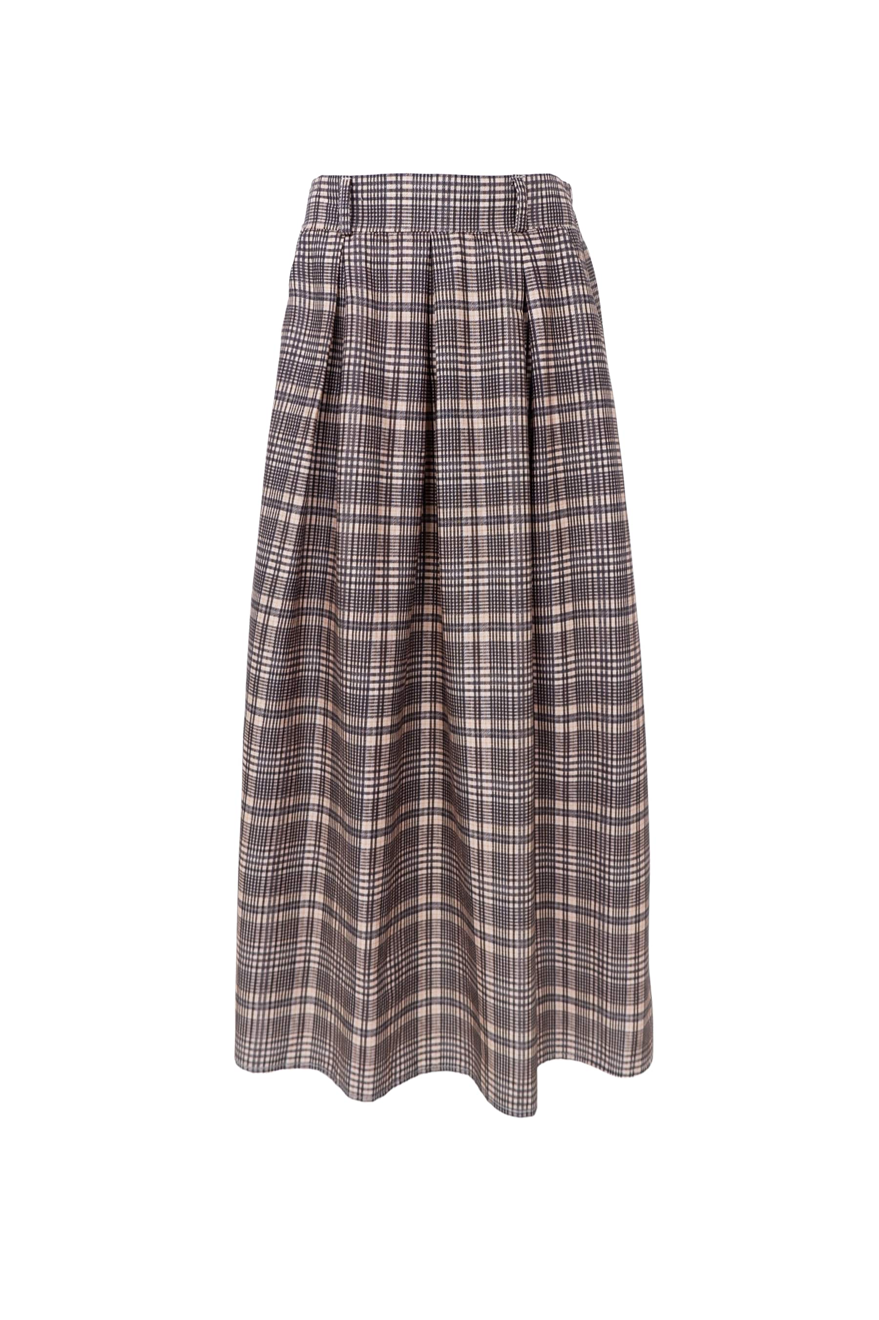 YORK Check Skirt - Black