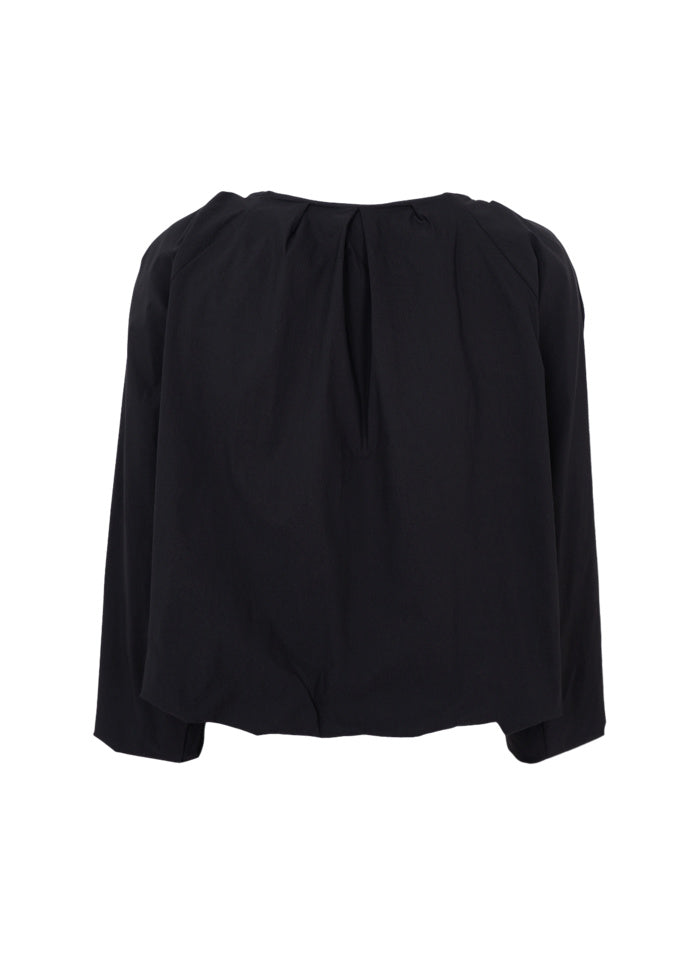 Davina Balloon Blouse - Black