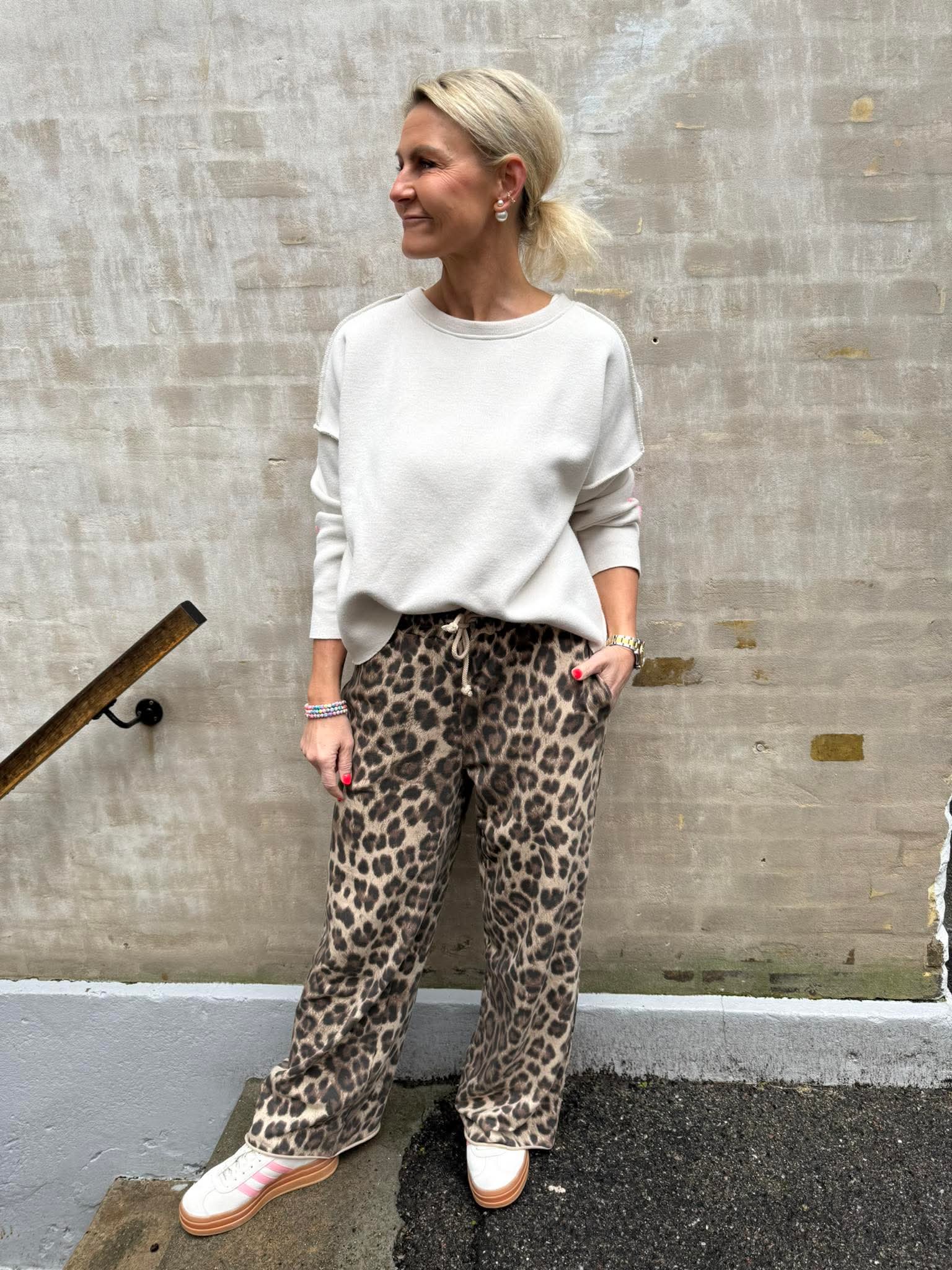 Leo Sweat Pants - Leo light brown