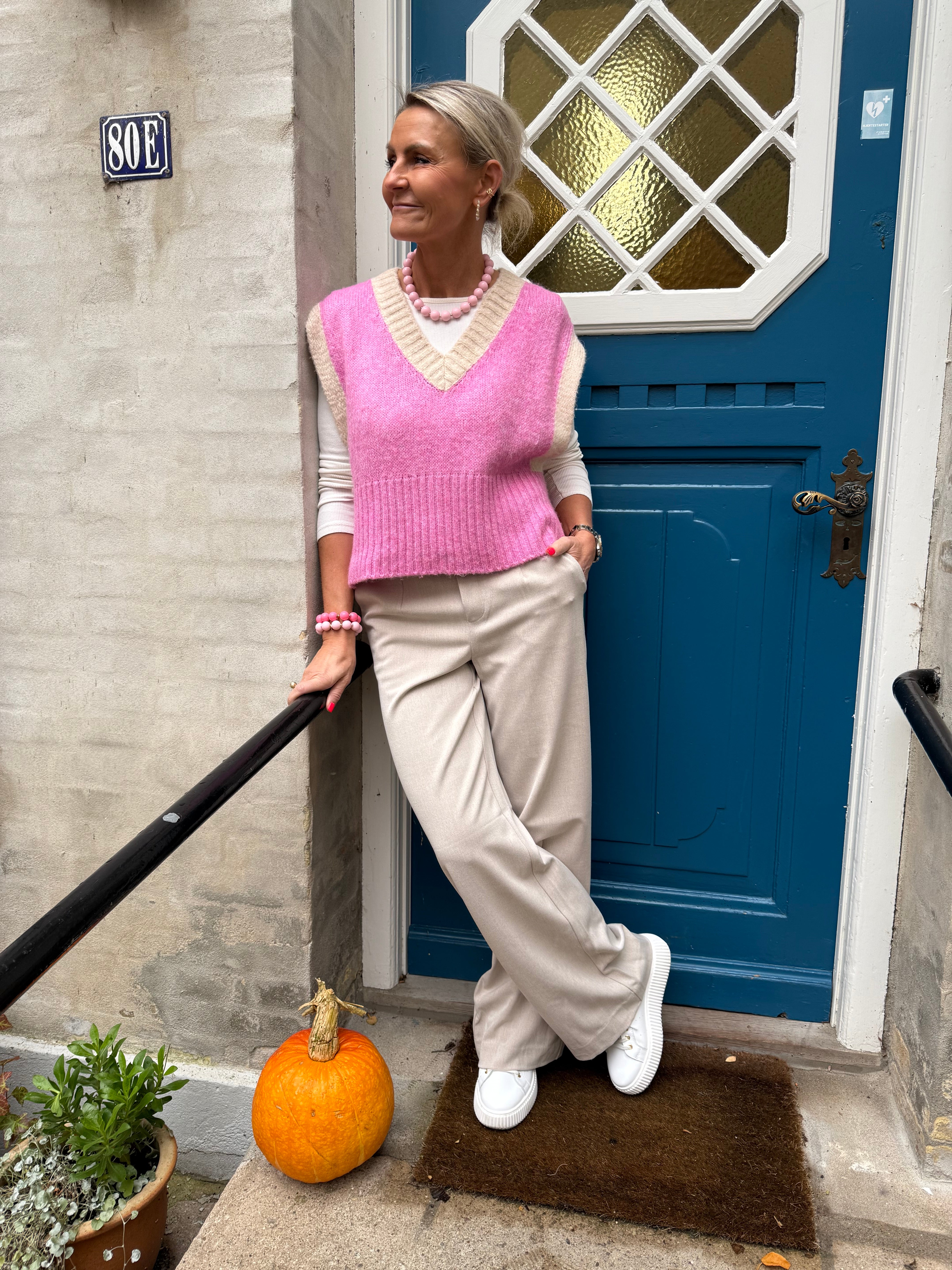 Lisa WIDE pant - Humus Melange