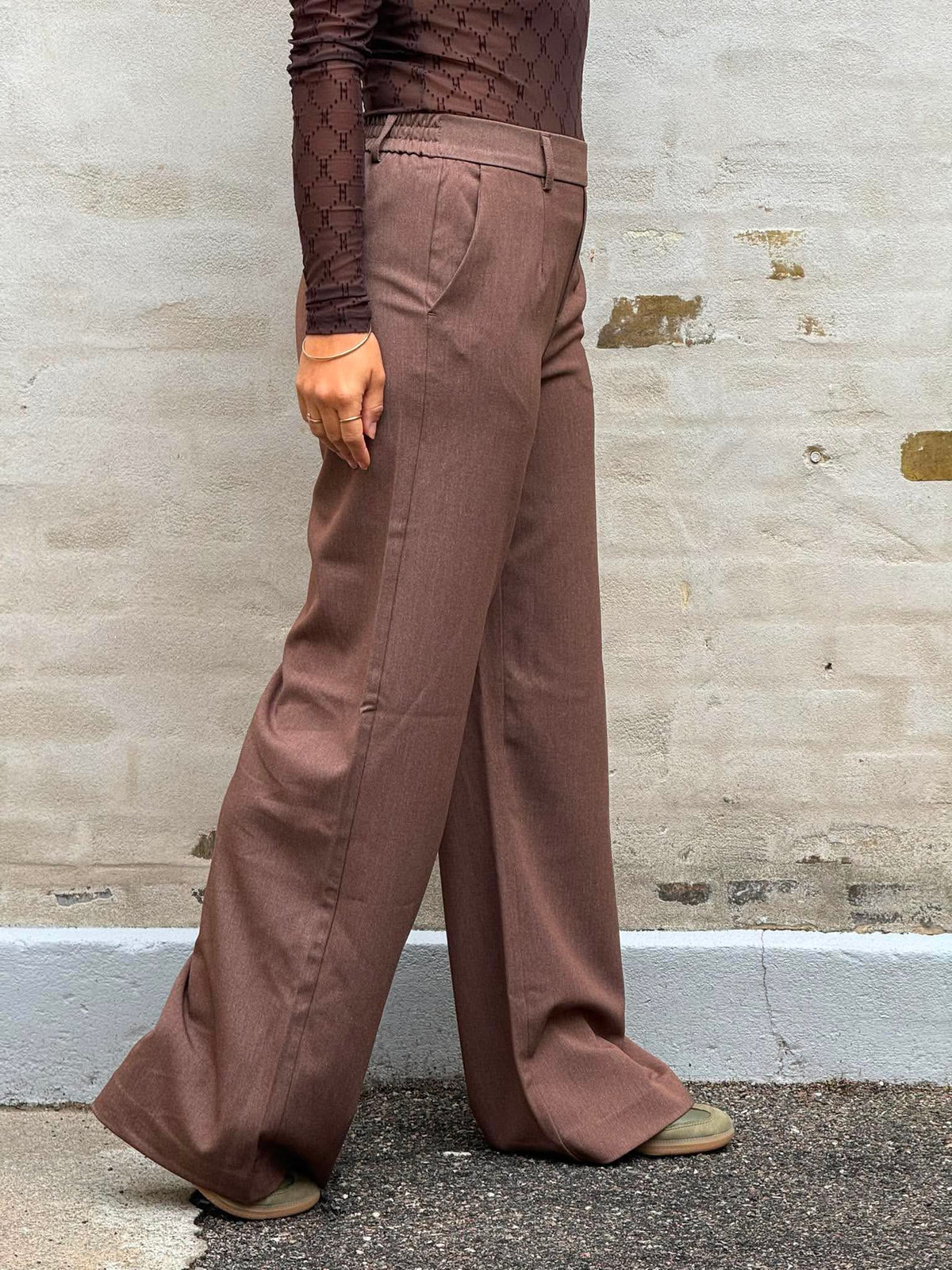 Lisa WIDE Pant - Carafe Melange