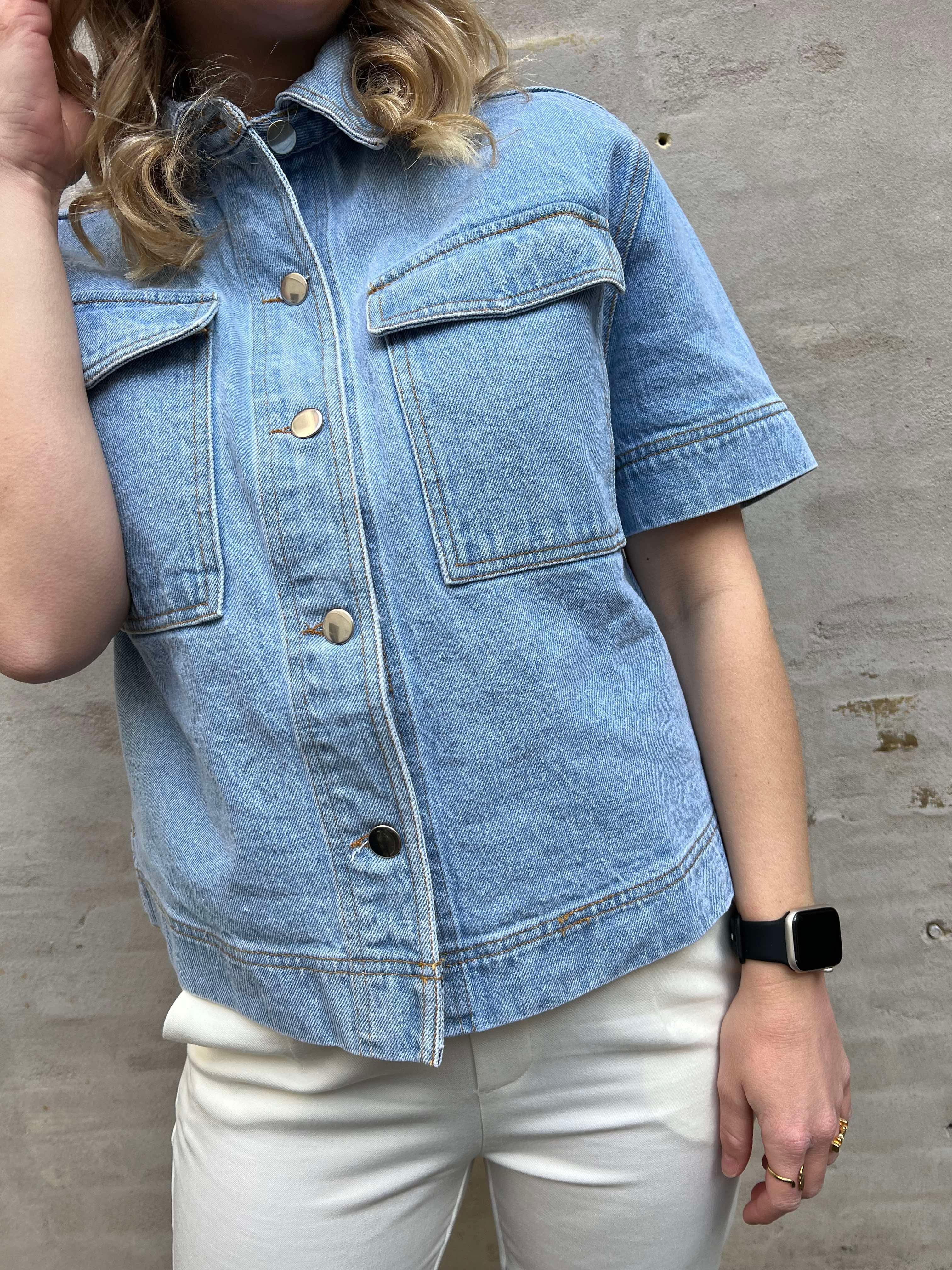 Tiki denim shirt smoke blue