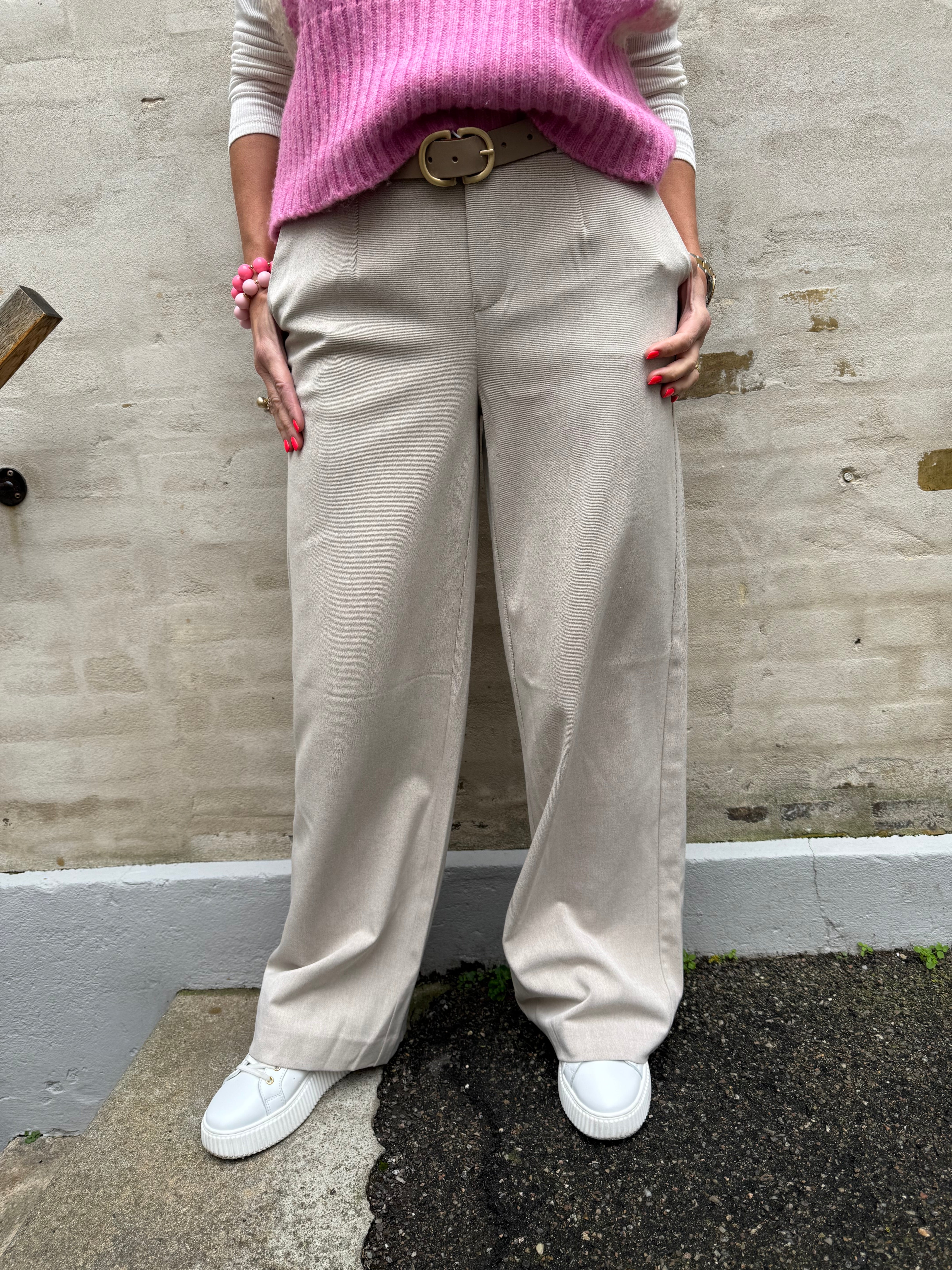 Lisa WIDE pant - Humus Melange